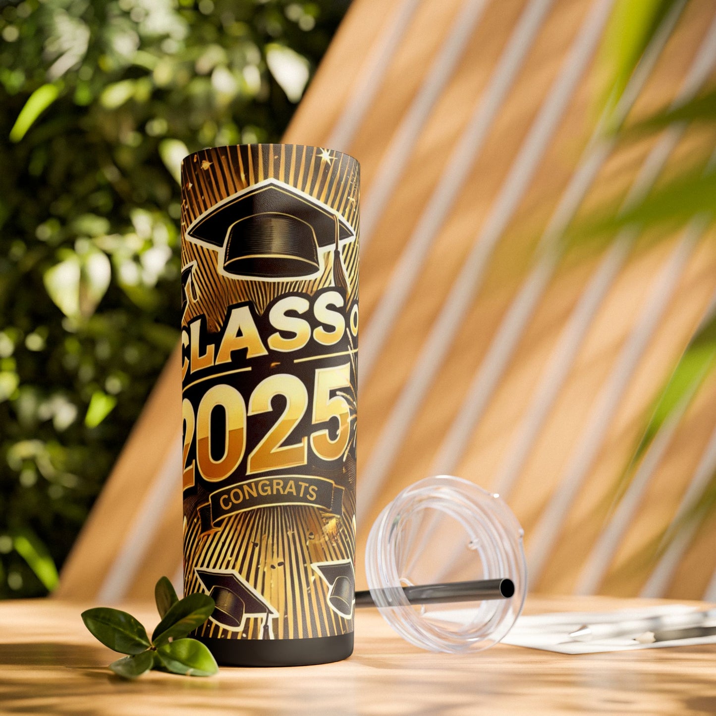 Graduation Tumbler with Straw - Class of 2025 - 20 oz