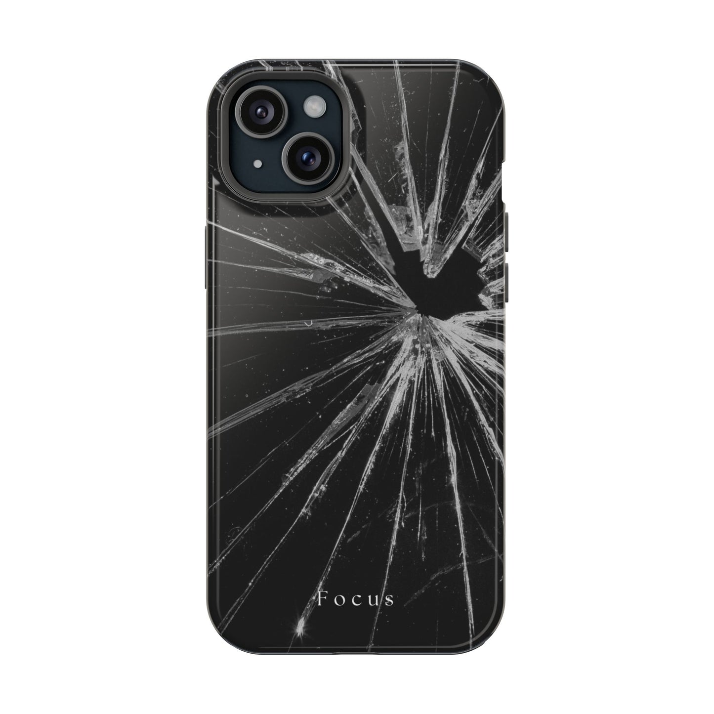 Durable Magnetic FOCUS Broken Glass Stylish Tough Case