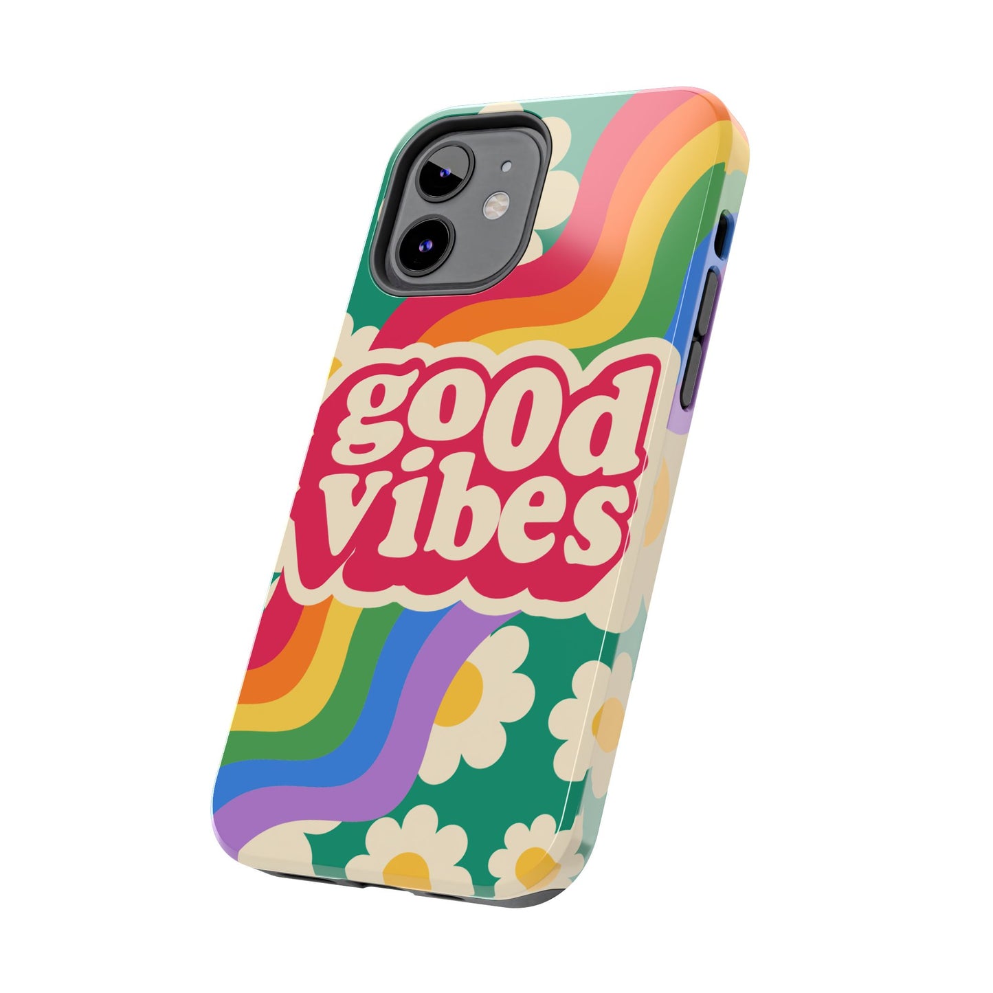 Good Vibes Tough Phone Cases, Colorful, Cheerful Phone Protection, Gifts for Friends