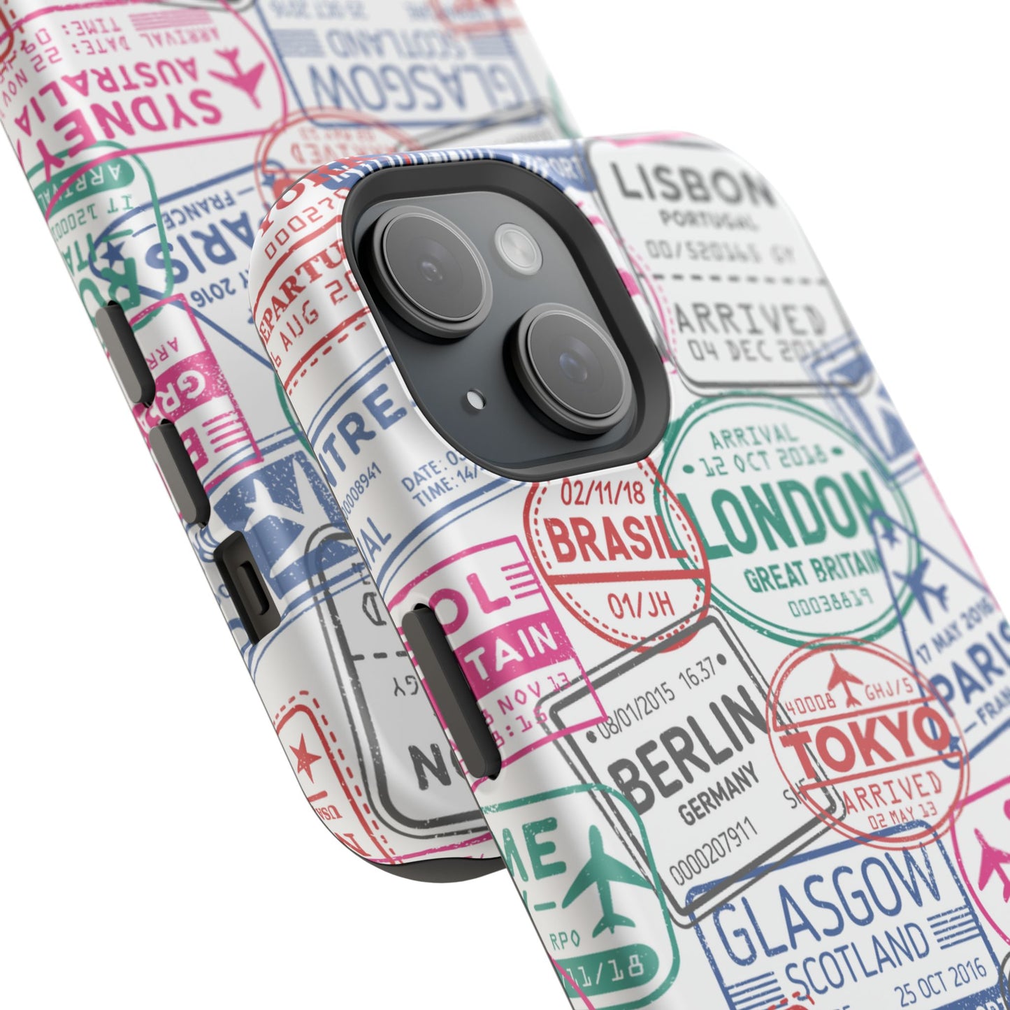 Travel-Inspired, Passport, Travelers, Adventure Stamp, Unique MAGNETIC Phone Case