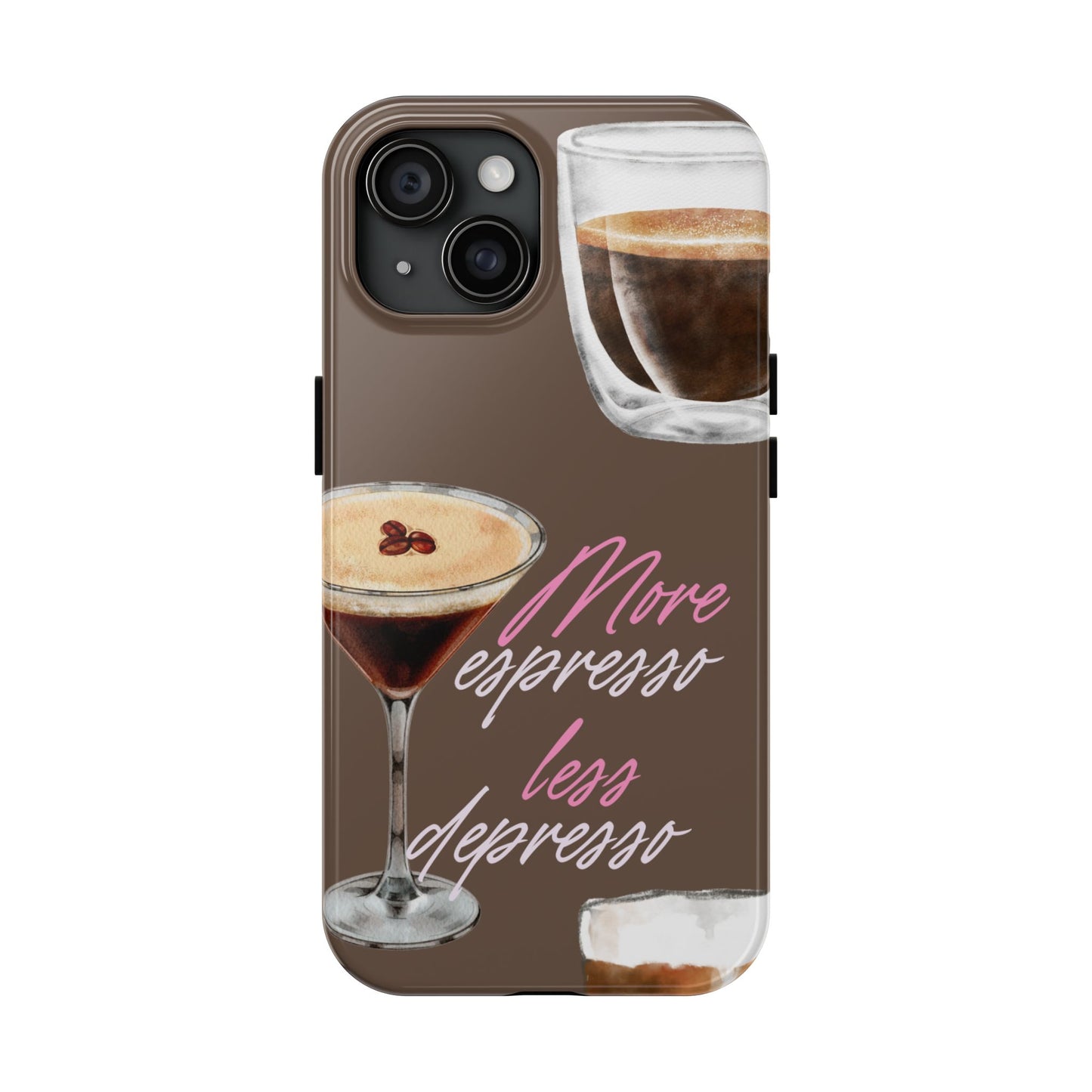 Stylish Coffee Phone Case, Espresso Lovers Gift, Cute Tough Case, Coffee Aesthetic, Phone Accessory for Baristas