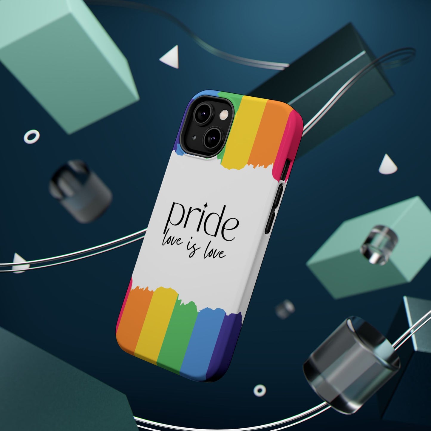 Pride - Love is Love, LGBTQ+, Rainbow Tough Phone Case