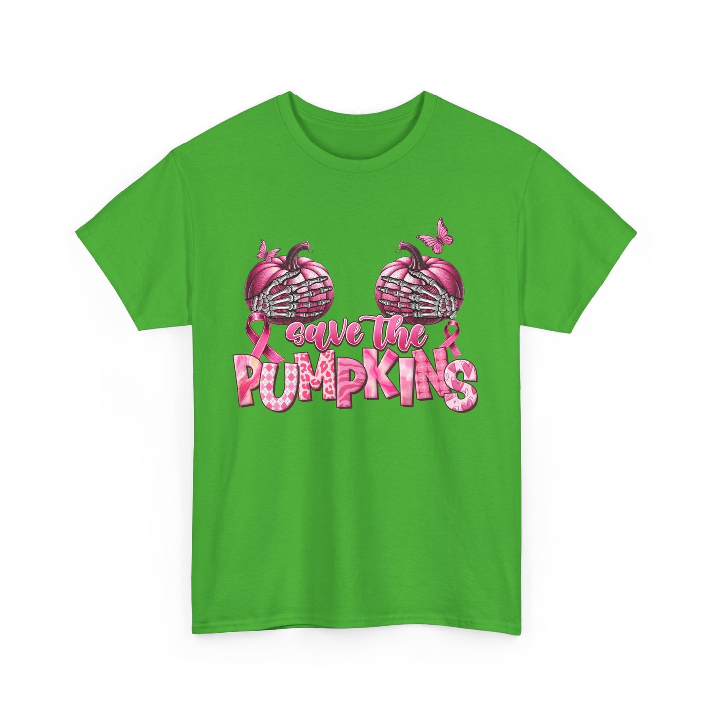 Save the Pumpkins Unisex Tee | Fall Fashion & Breast Cancer Awareness