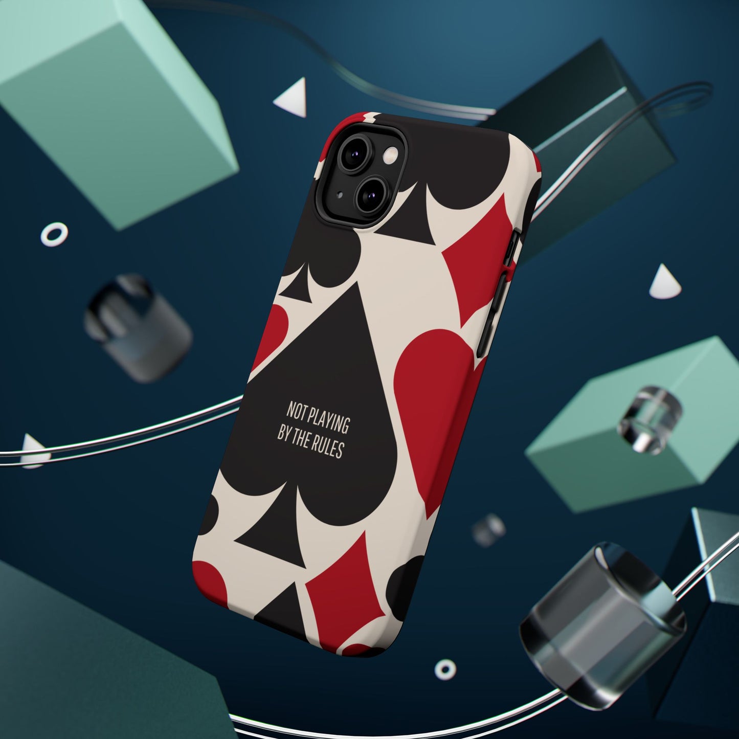 Bold Playing Card Tough Phone Case - Not Playing by the Rules for Iphone