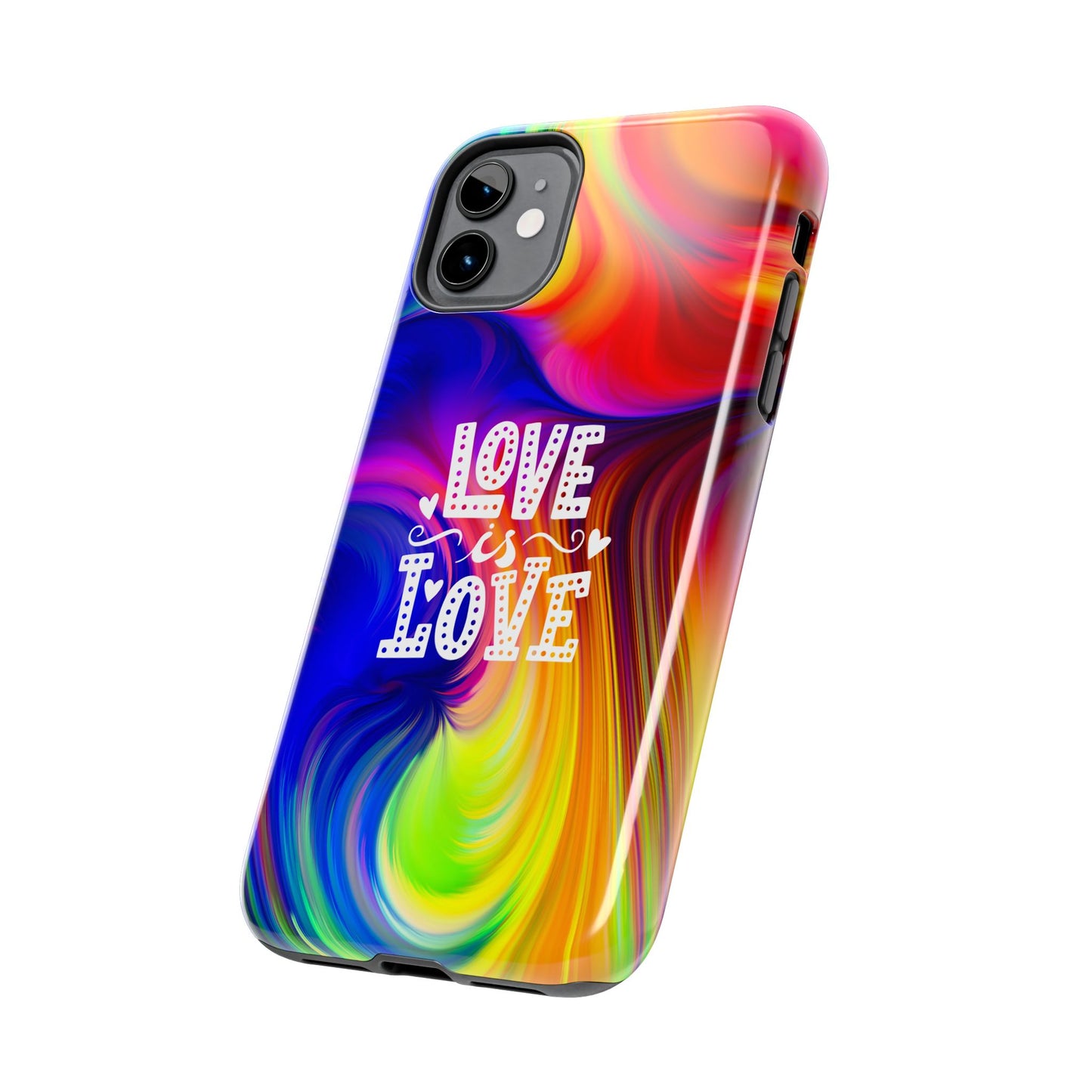 LOVE IS LOVE Colorful Love, Pride Tough Phone Case