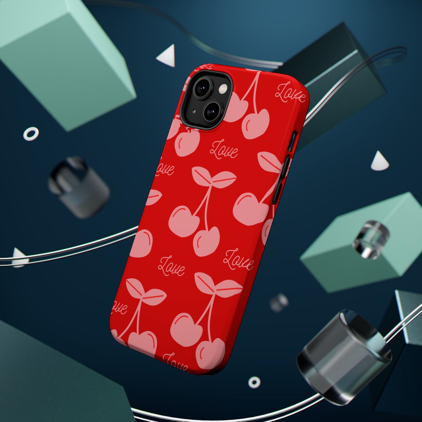 Cherry Love MAGNETIC Tough Cases, Cute Protection, Gift for Her, Valentine's Day
