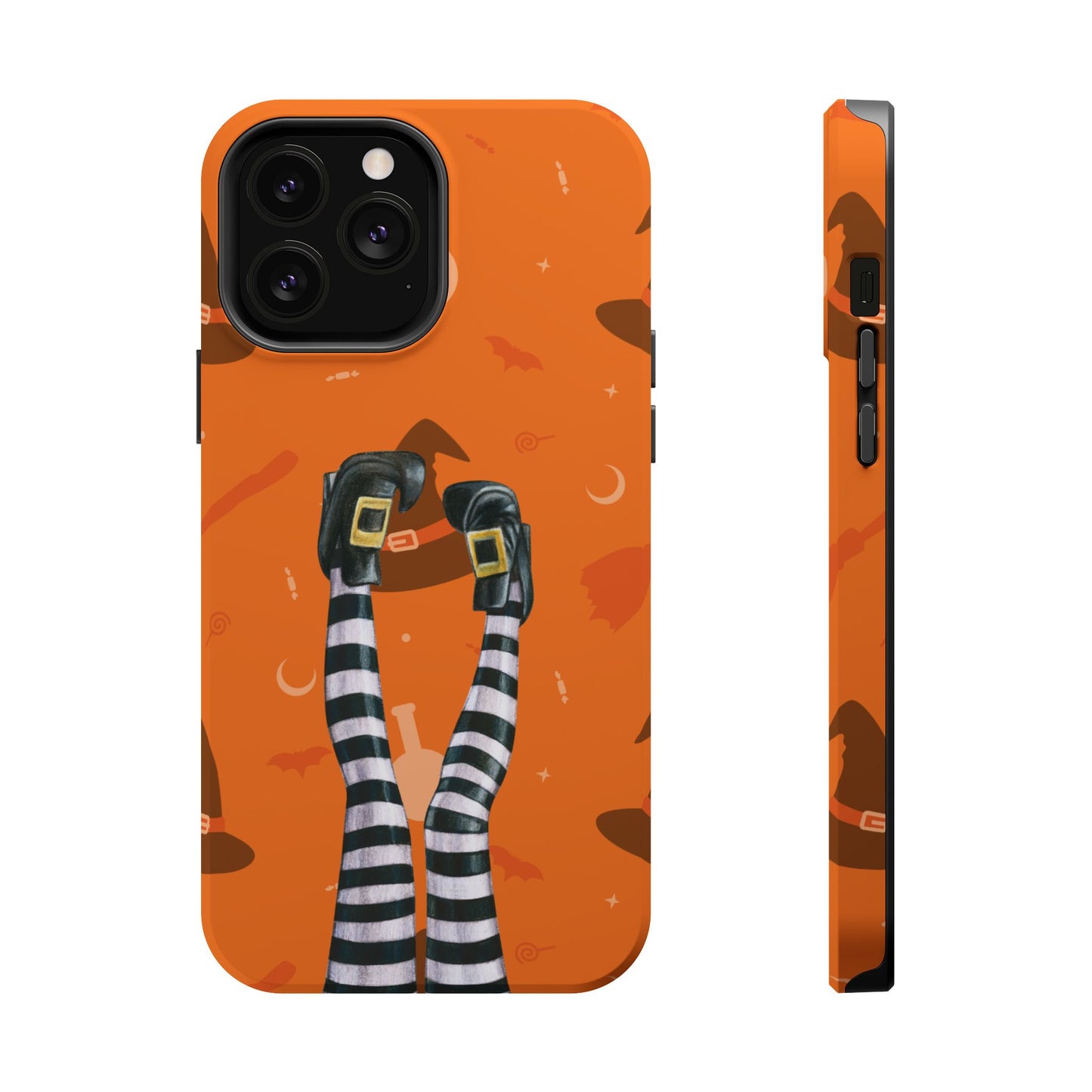 Halloween Magnetic Phone Case, Spooky Design, Witch Legs for Iphone