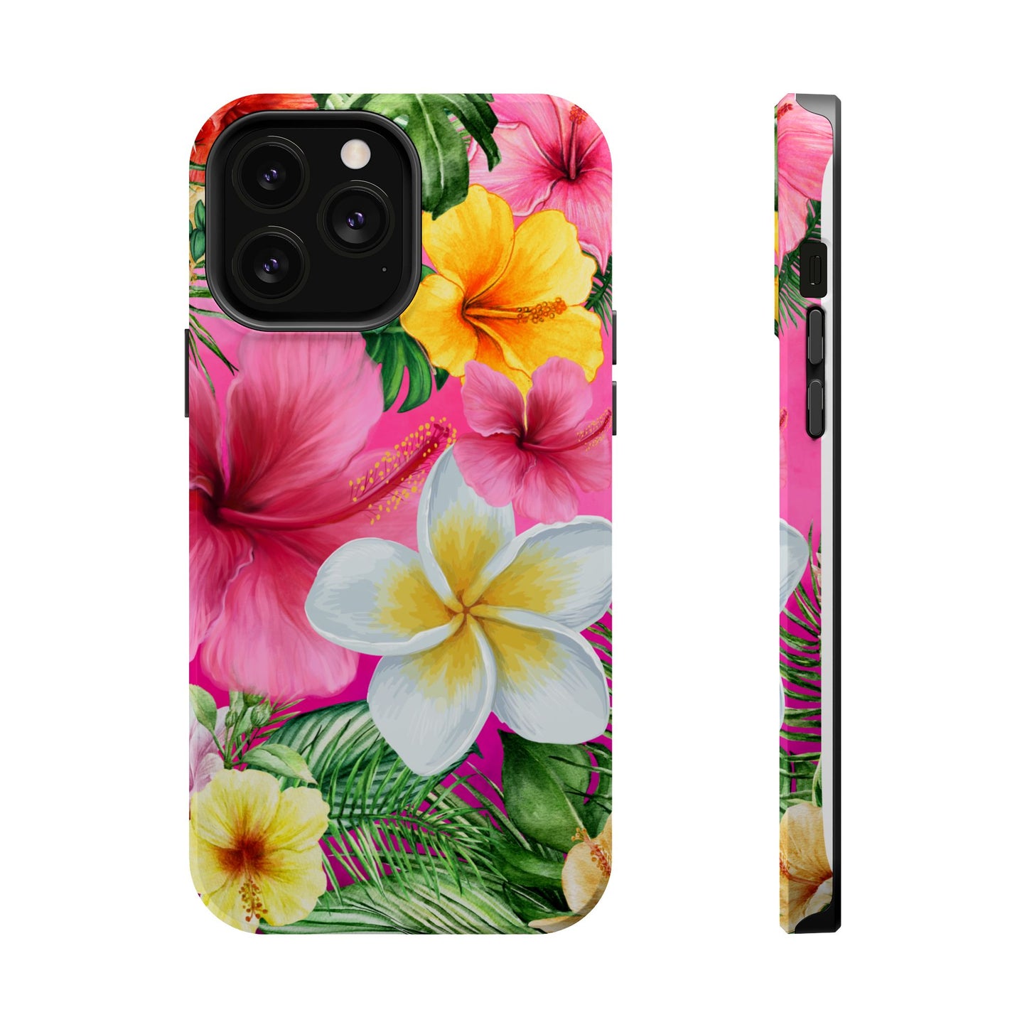 Tropical Floral MAGNETIC Phone Case - Tough, Durable, Chic Protection, Summer Vibes, Gift for Her