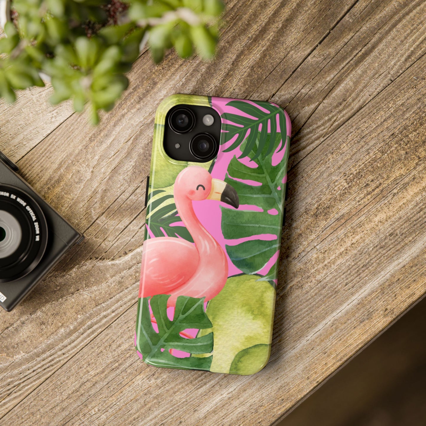 Tropical Flamingo, Cute, Summer Vibes Tough Phone Case