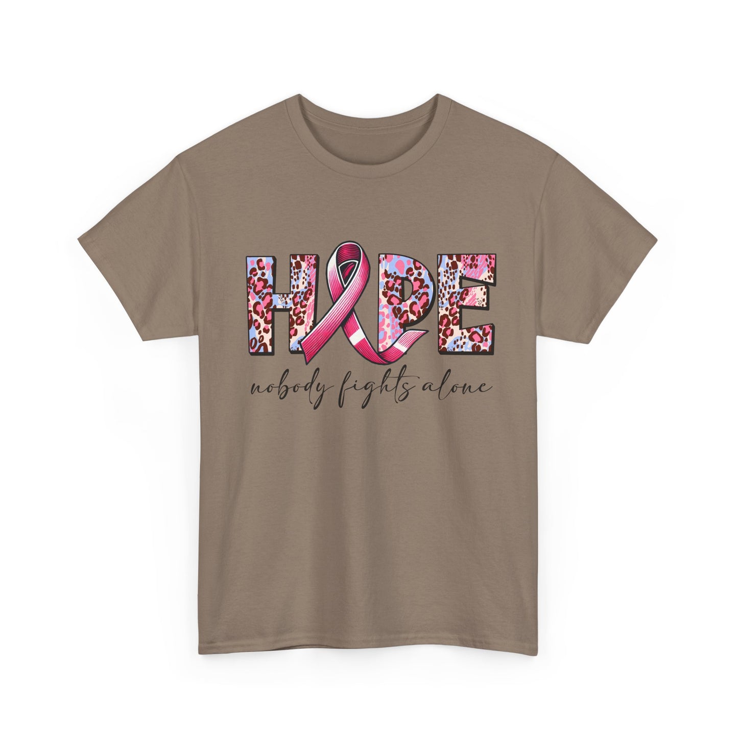 Hope & Support Unisex Tee - Nobody Fights Alone