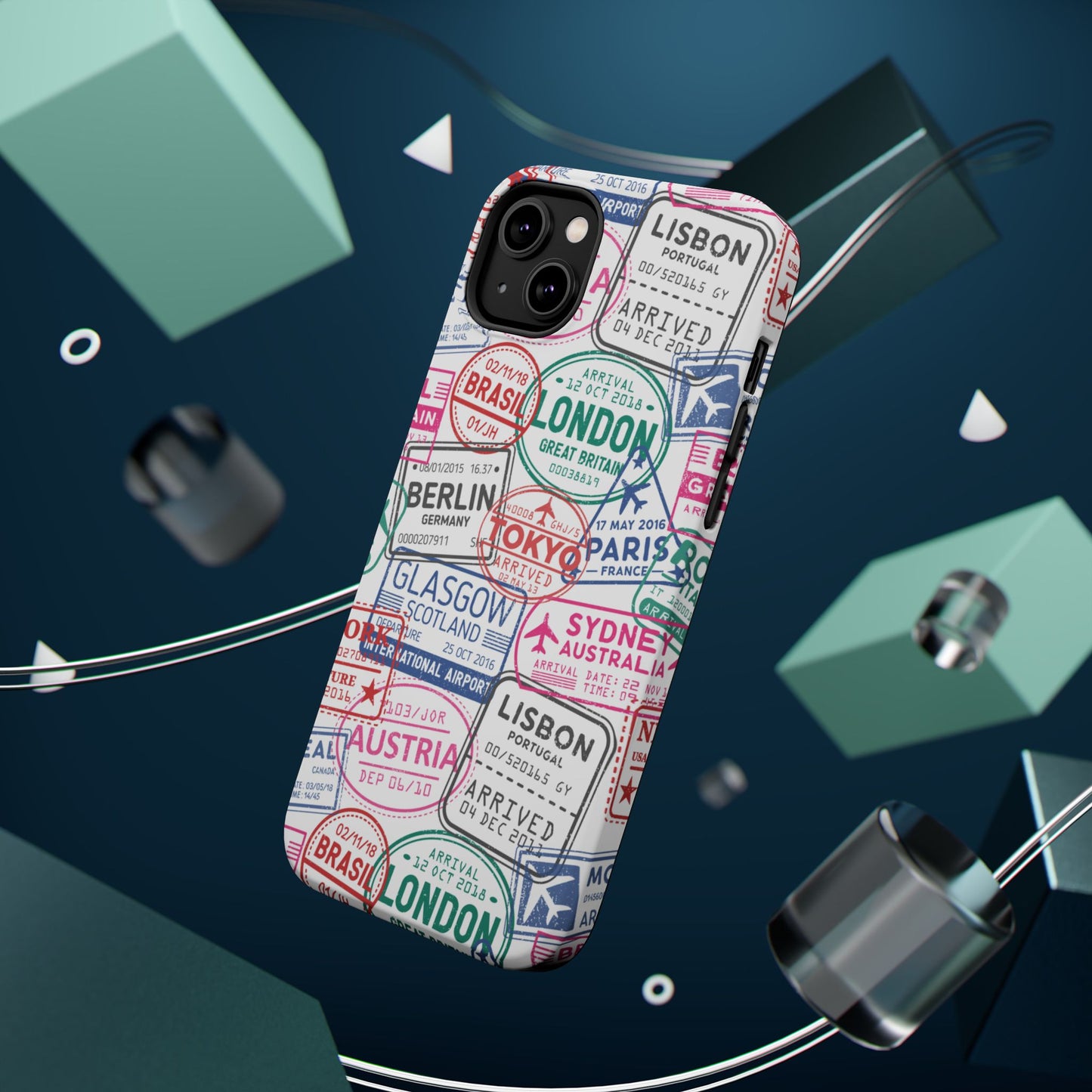 Travel-Inspired, Passport, Travelers, Adventure Stamp, Unique MAGNETIC Phone Case