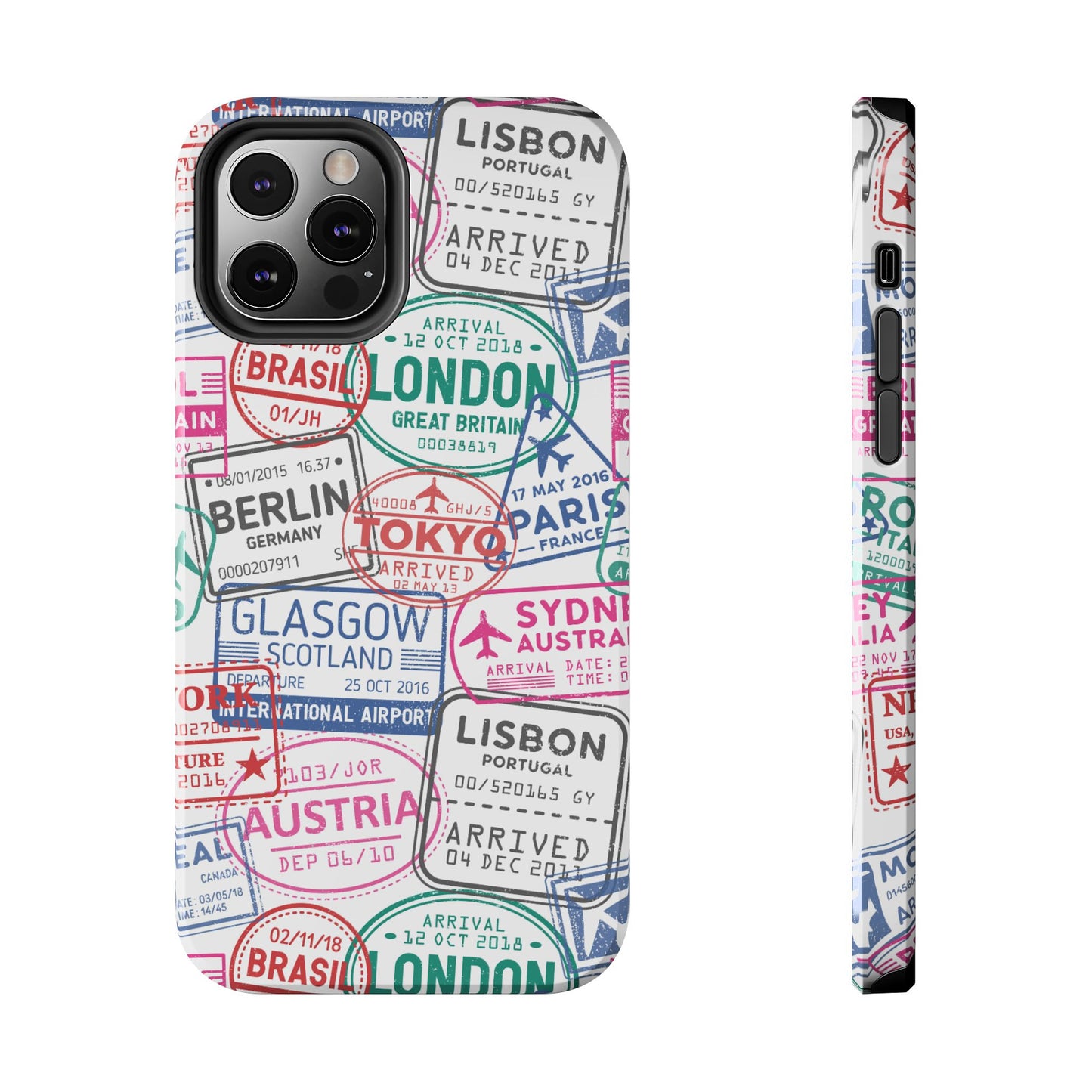 Travel-Inspired, Passport, Travelers, Adventure Stamp, Unique Phone Case
