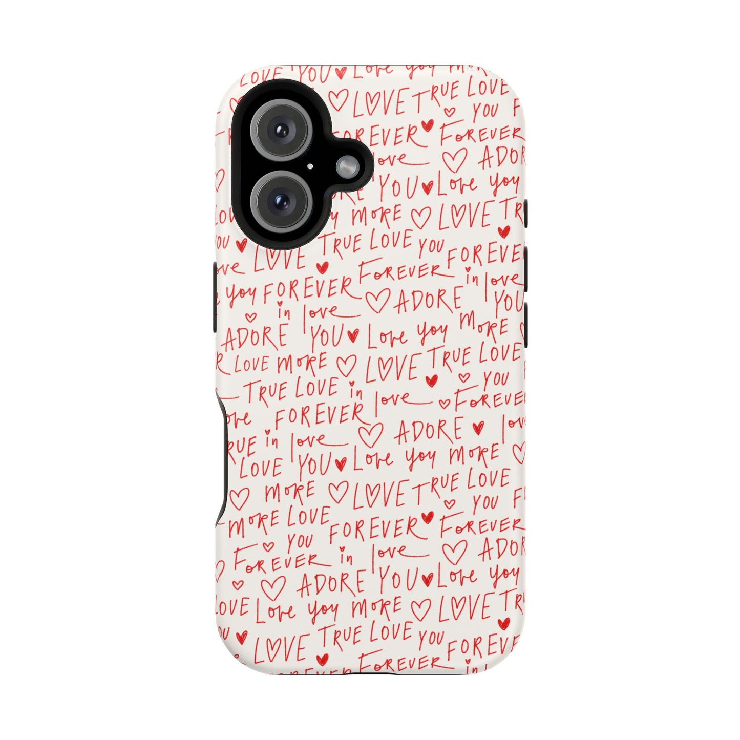 Love Hearts MAGNETIC Tough Case for iPhone, Cute Heart Design, Adore You Case, True Love Protection
