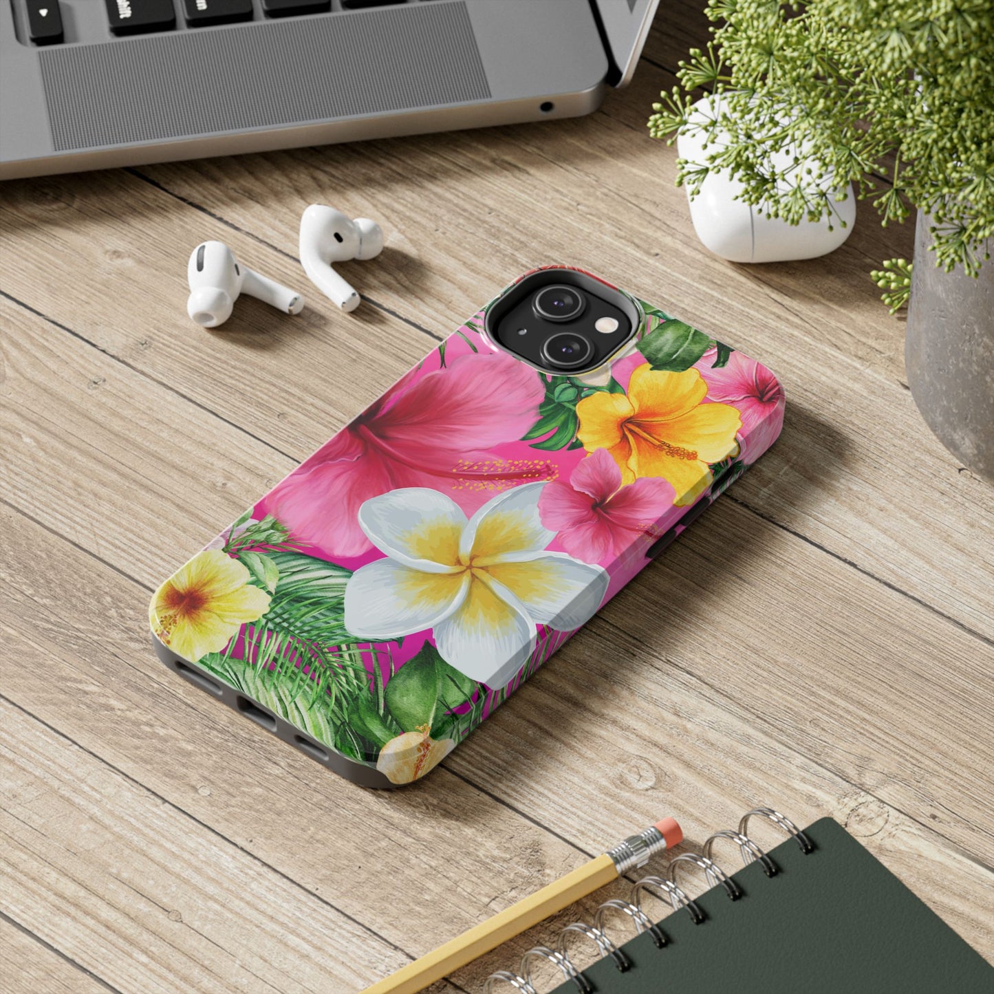Tropical Floral Phone Case - Tough, Durable, Chic Protection, Summer Vibes, Gift for Her