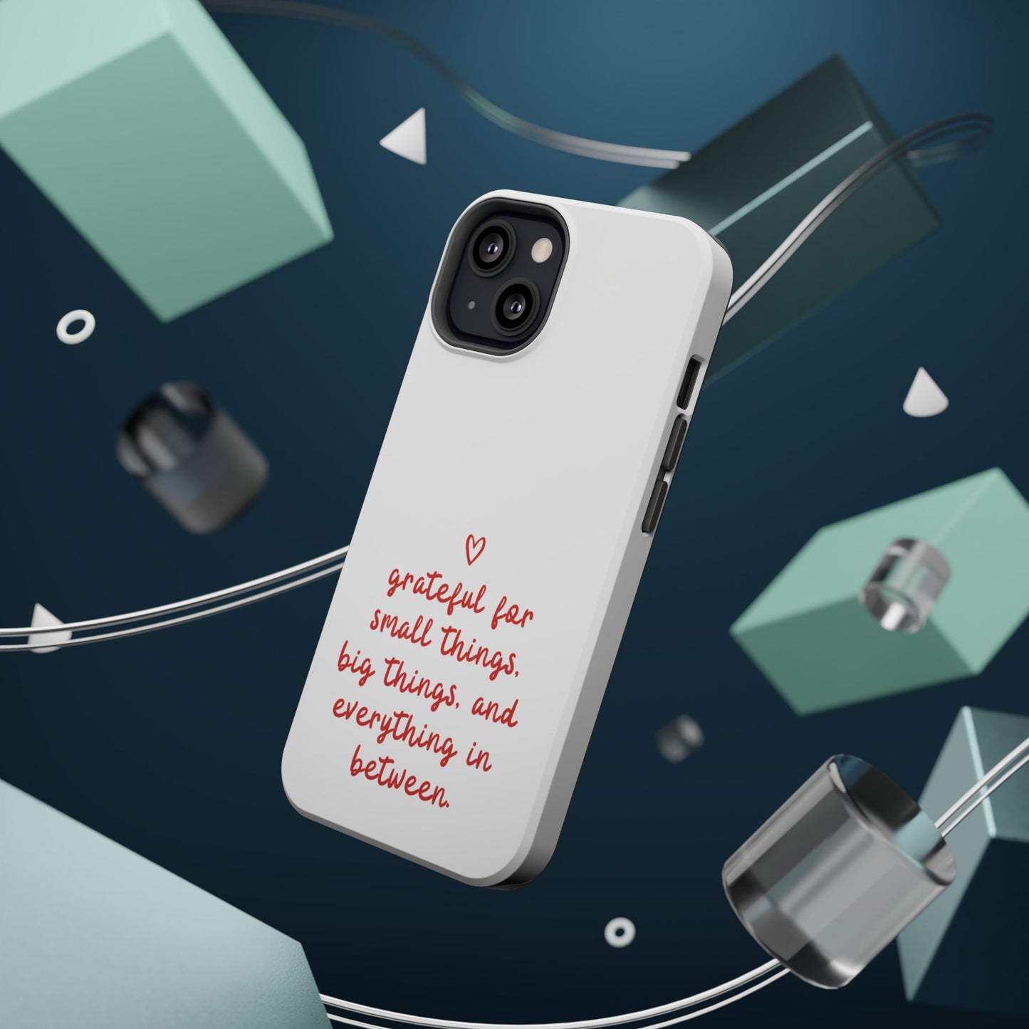 Grateful Small Things Magnetic Phone Case, Inspirational Phone Cover, Unique Gift, Everyday Reminder, Custom Tough Cases, Phone Protection