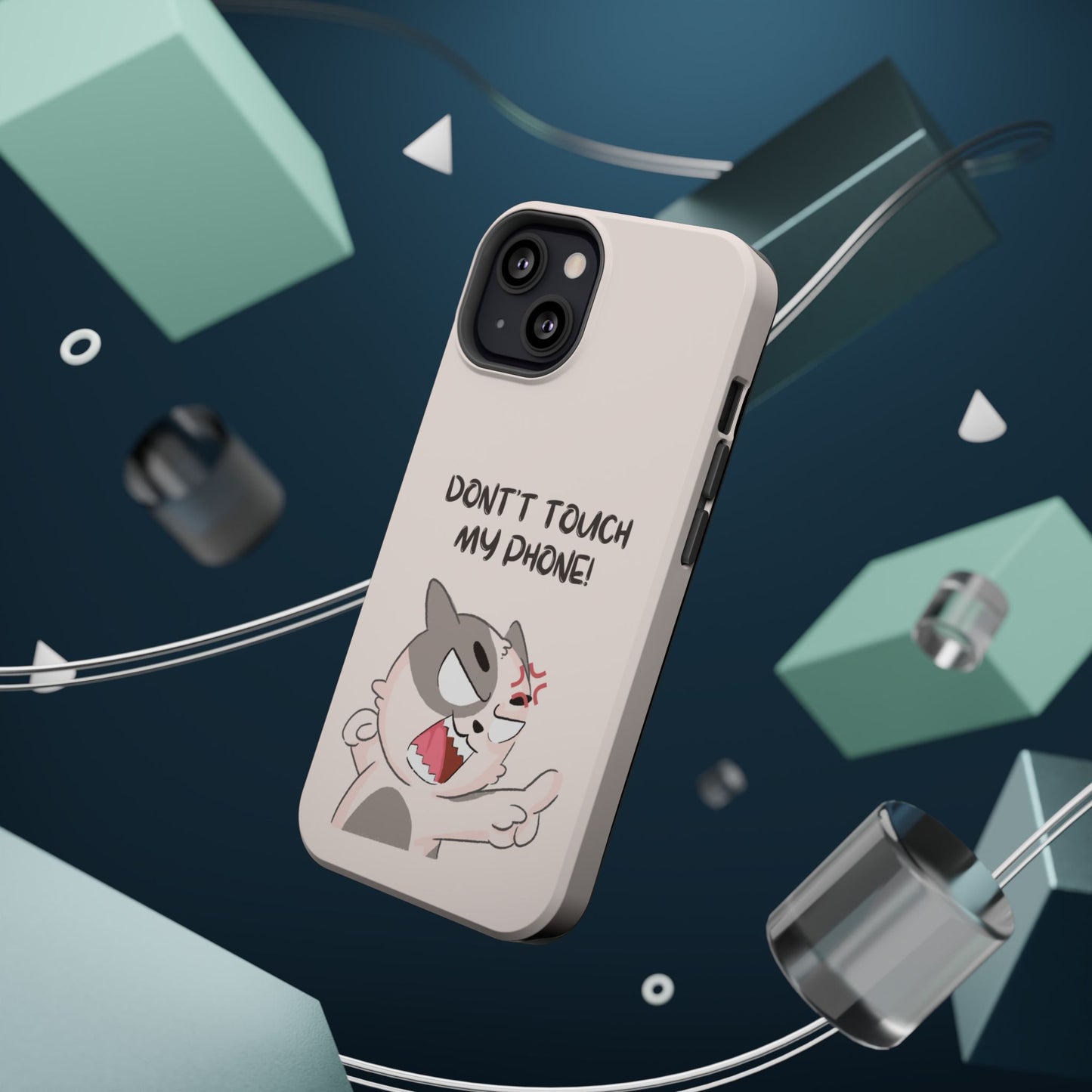 Funny Cat - Don't Touch My Phone! Tough MAGNETIC Phone Case