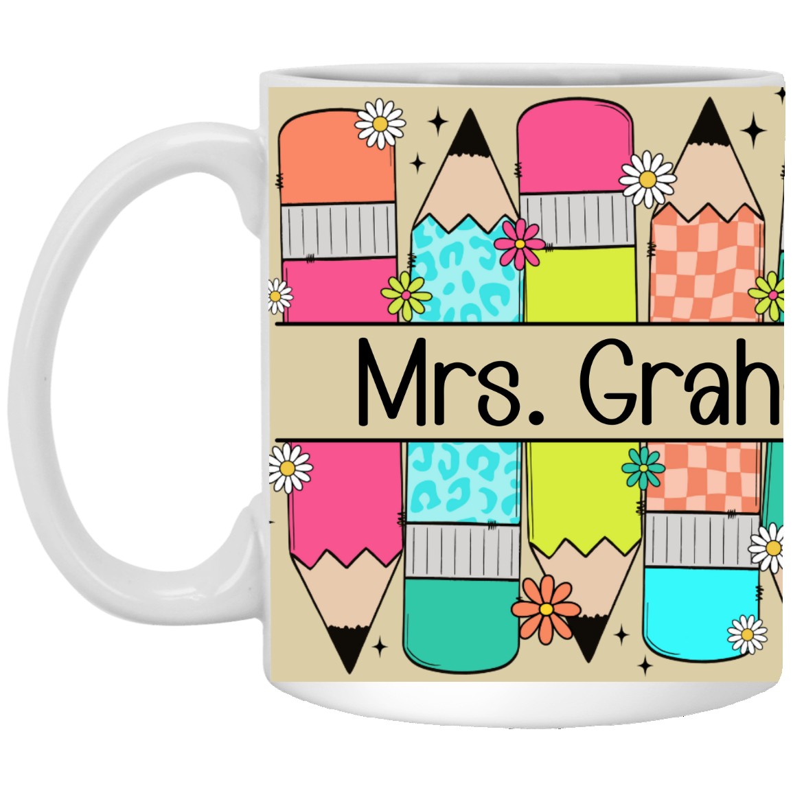 Personalized,Custom Coffee Mug: Perfect Teacher Appreciation, Mother's Day, or Fahter's Day Gift Mug