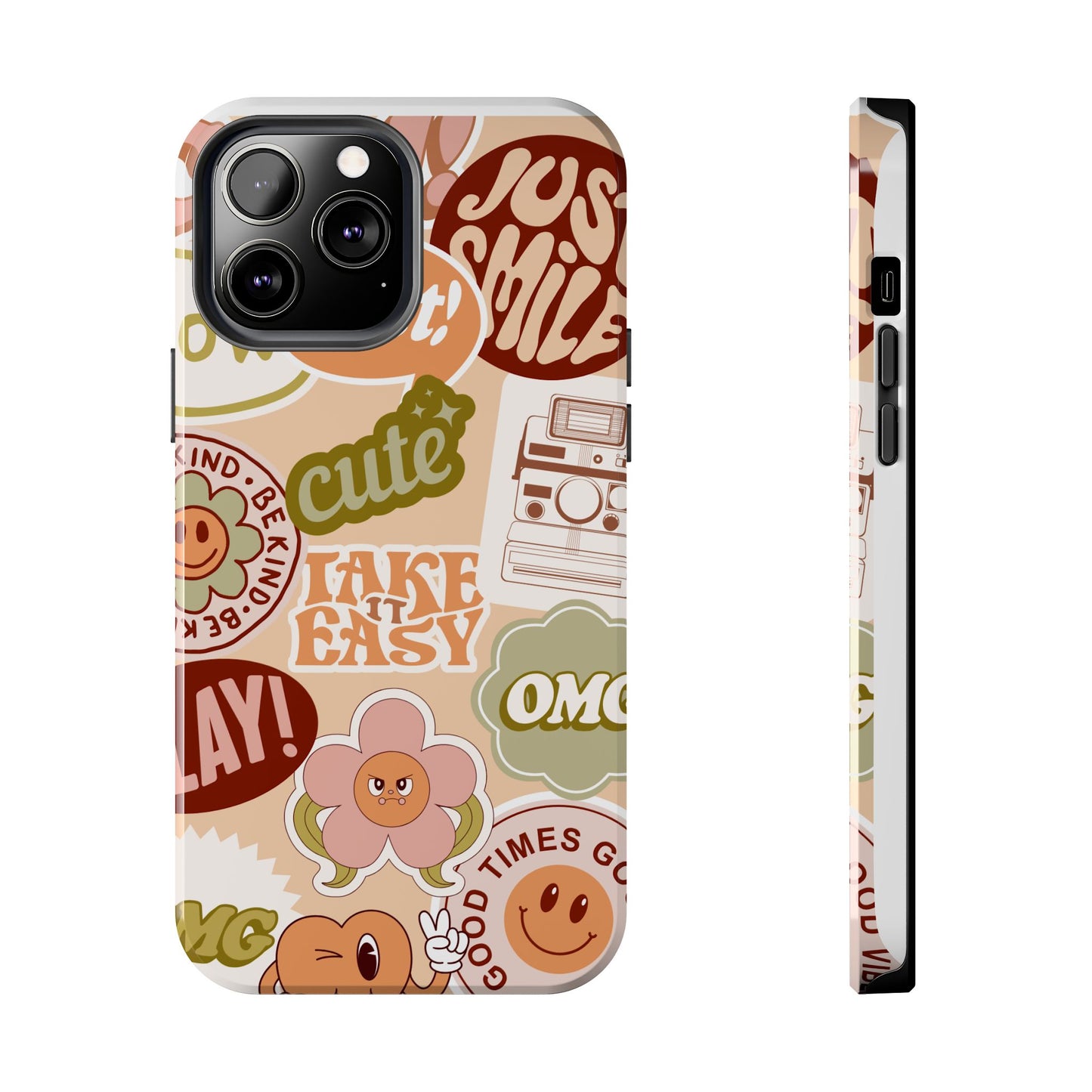 Vibrant, Positive Affirmation Sticker Phone Cases, Cute for Teens, Fun Ideas, Everyday Use