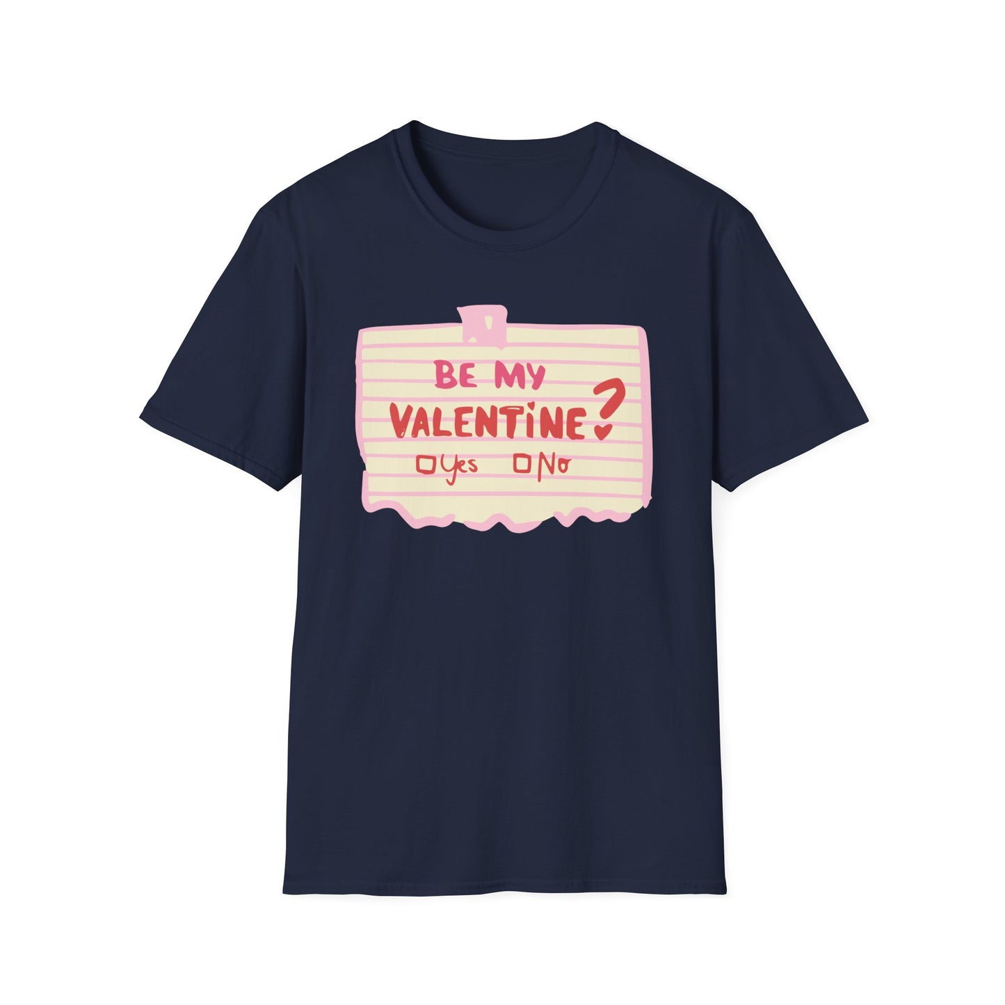 Couples Heart Graphic Unisex Softstyle T-Shirt - 'Yes or No' Design