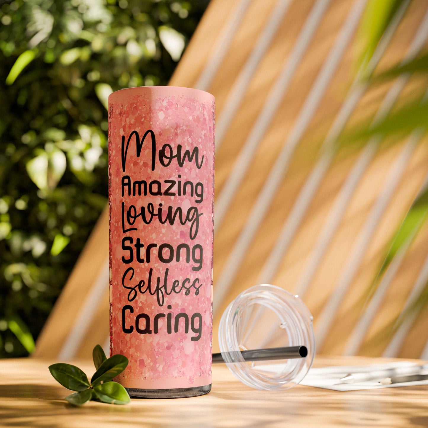 Mom Appreciation Skinny Tumbler with Straw - 20oz