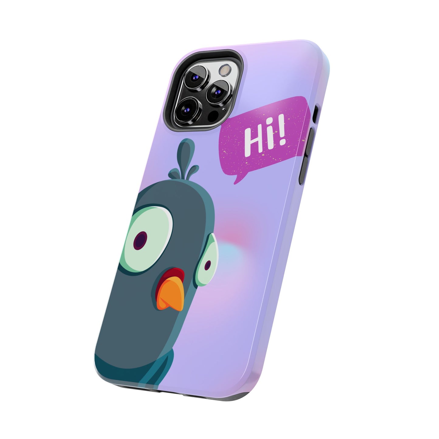 Colorful Cartoon Bird Tough Phone Case - Say Hi!