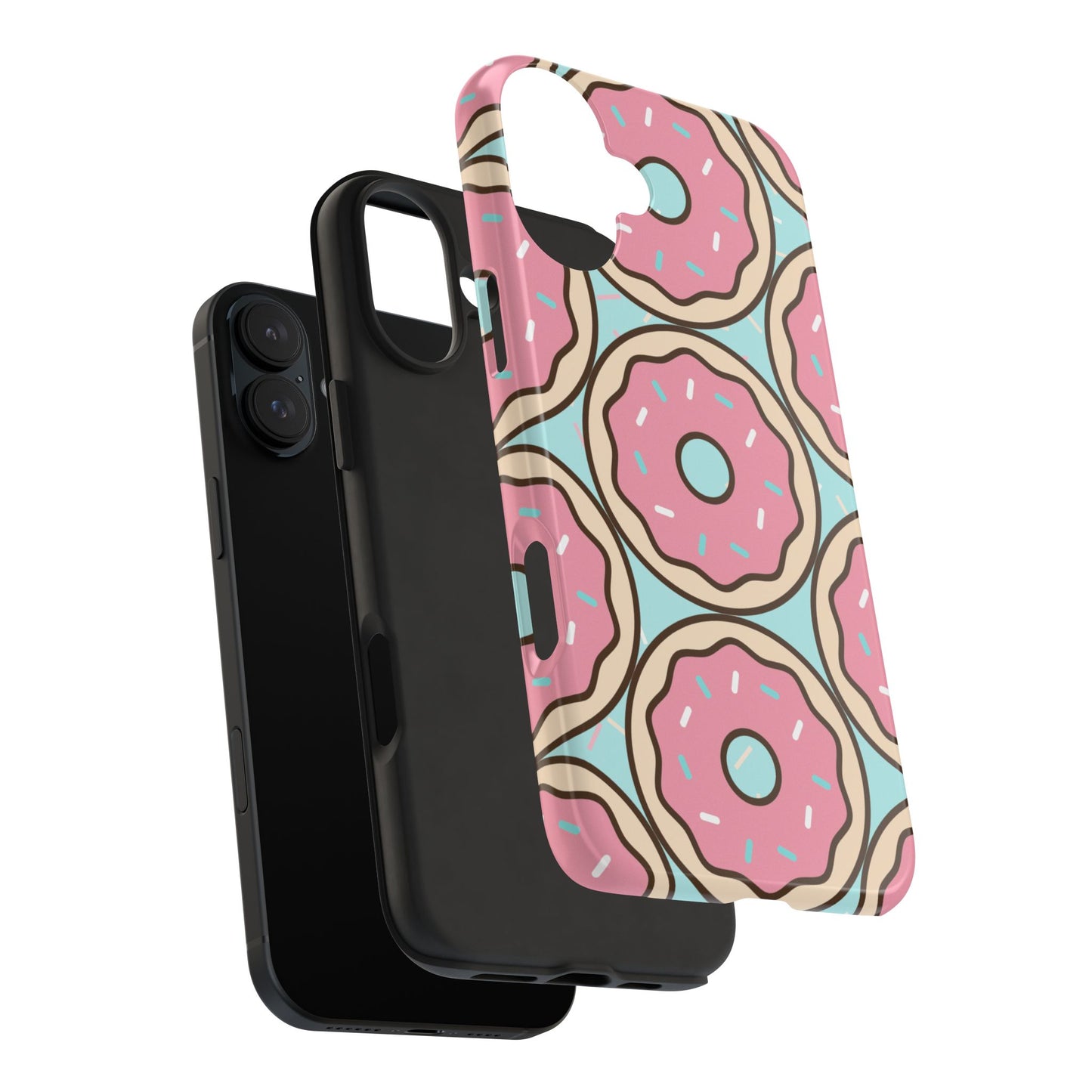 Cute Donut Pattern Tough Phone Case