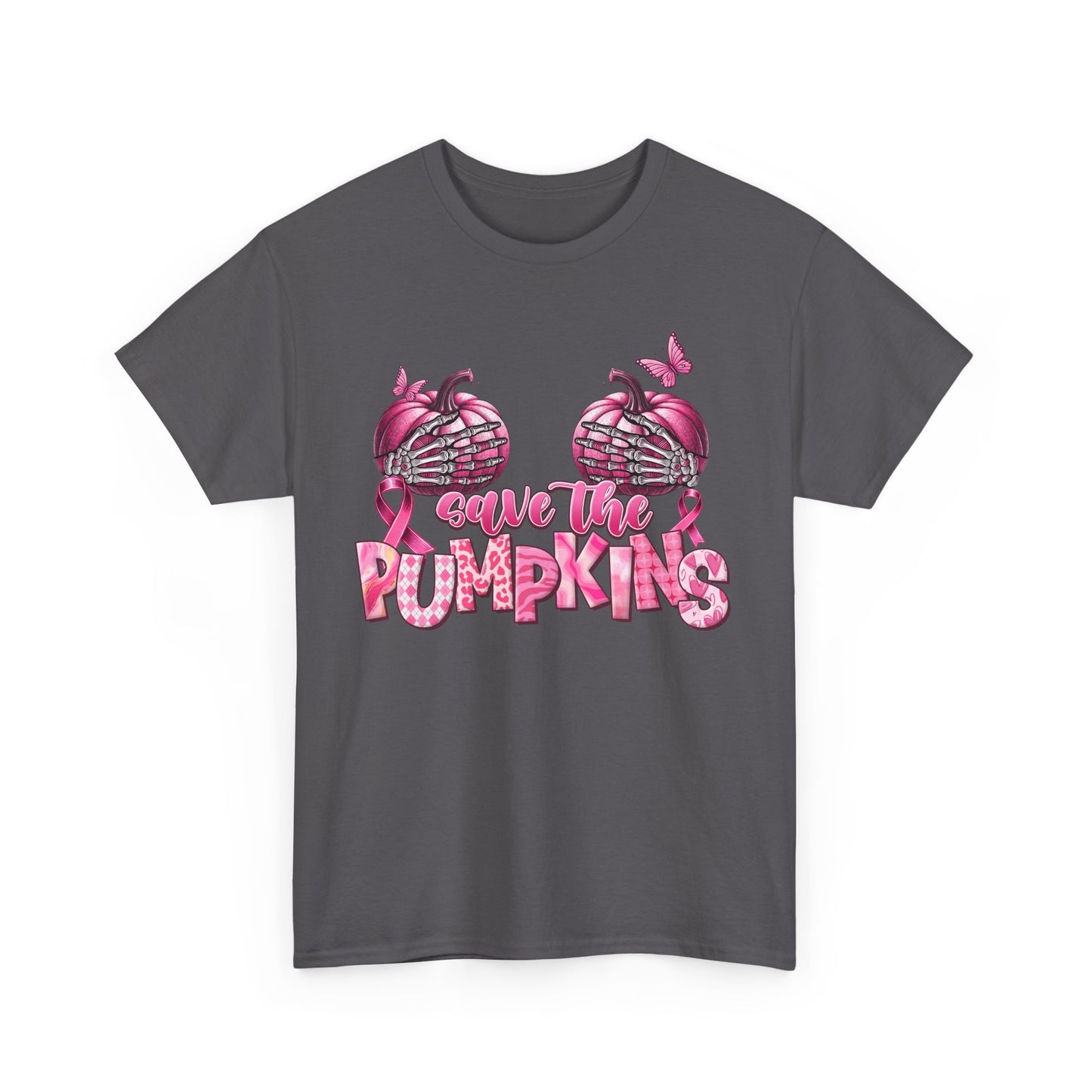 Save the Pumpkins Unisex Tee | Fall Fashion & Breast Cancer Awareness