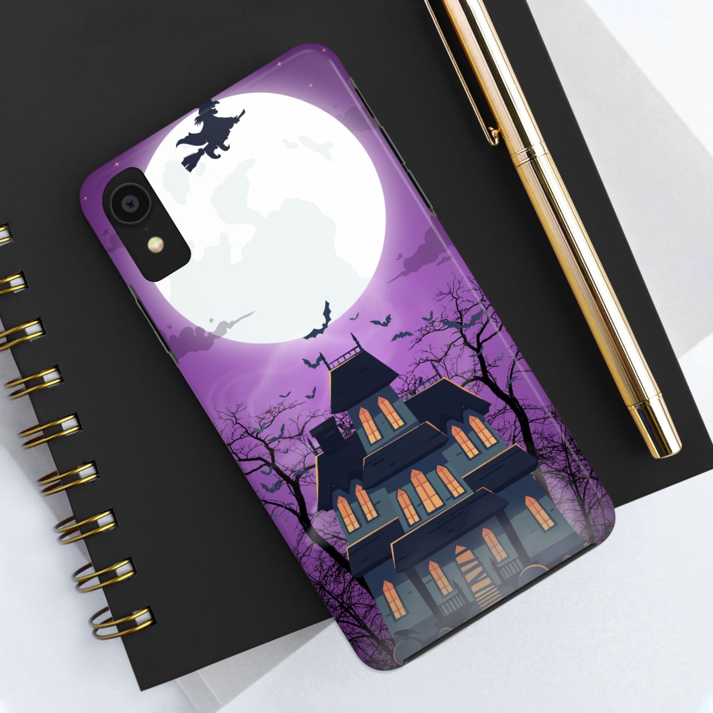 Halloween Haunted, Spooky House, Witchy Vibe Phone Case for Iphone