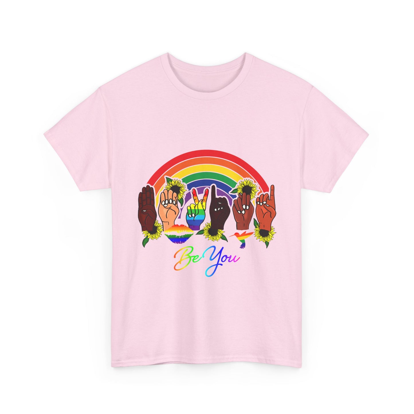 Be You Rainbow Hands Unisex Cotton Tee