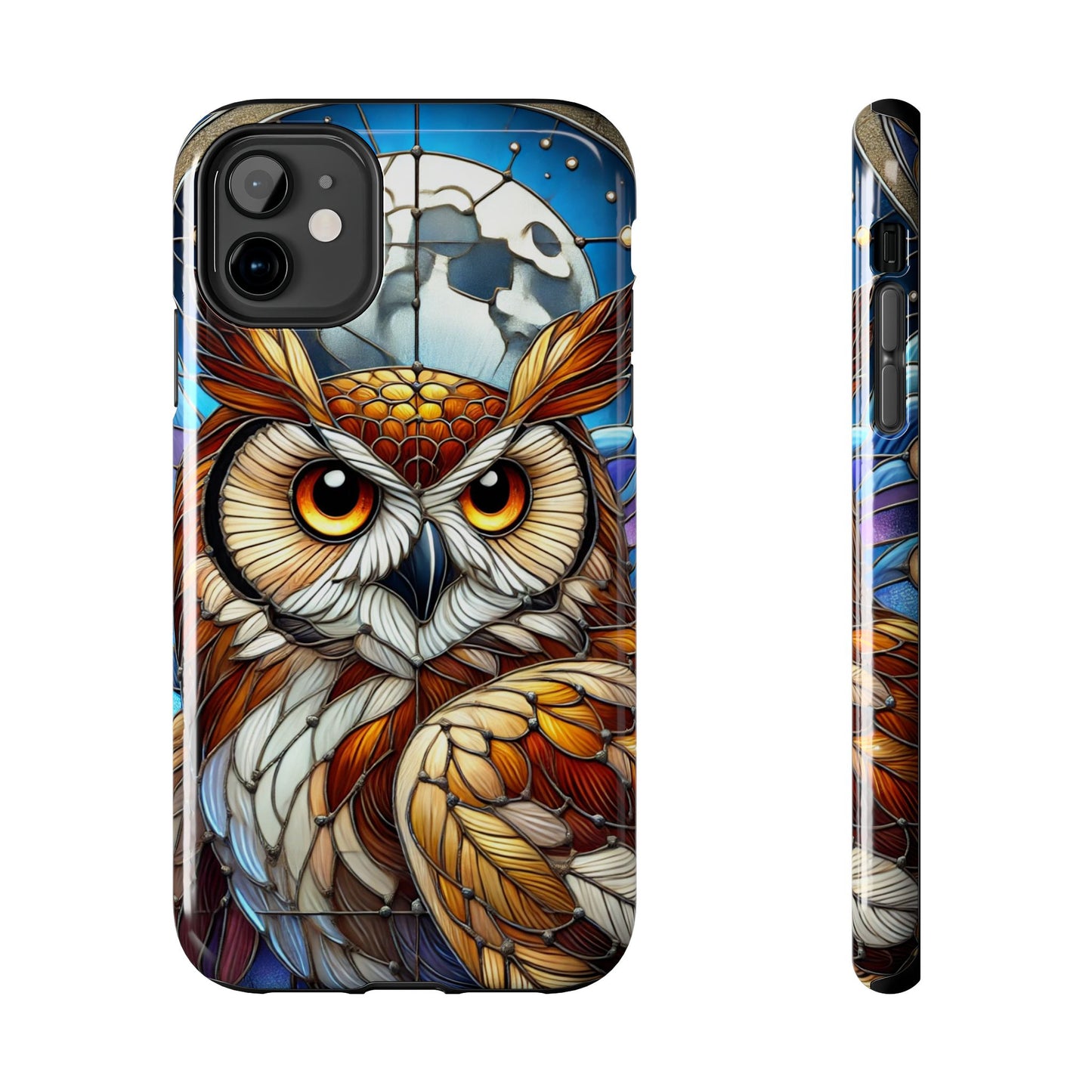 IPhone Case - Owl Stained Glass Design - Durable Protection