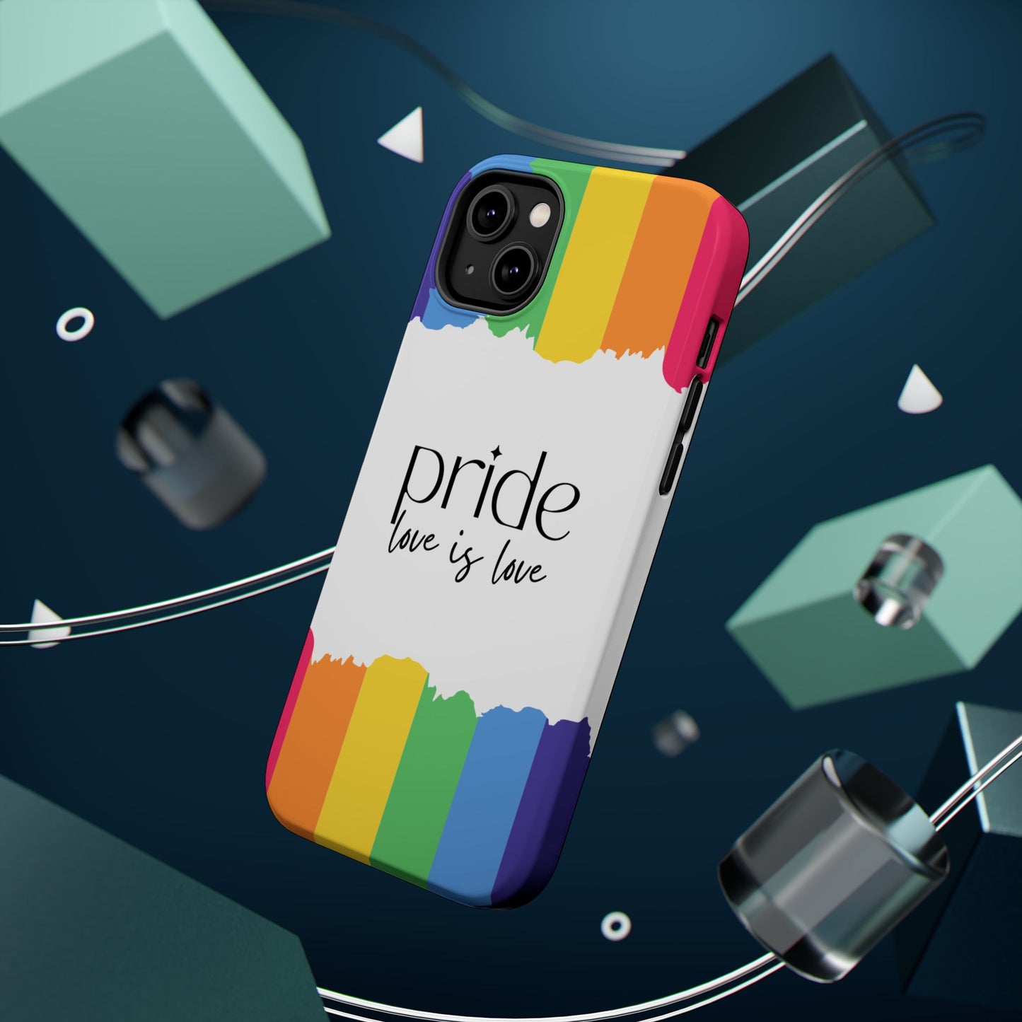 Pride - Love is Love, LGBTQ+, Rainbow Tough Phone Case
