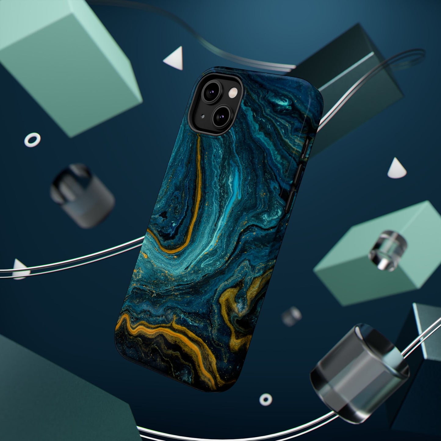Marble Print MAGNETIC, Unique Tough Phone Case