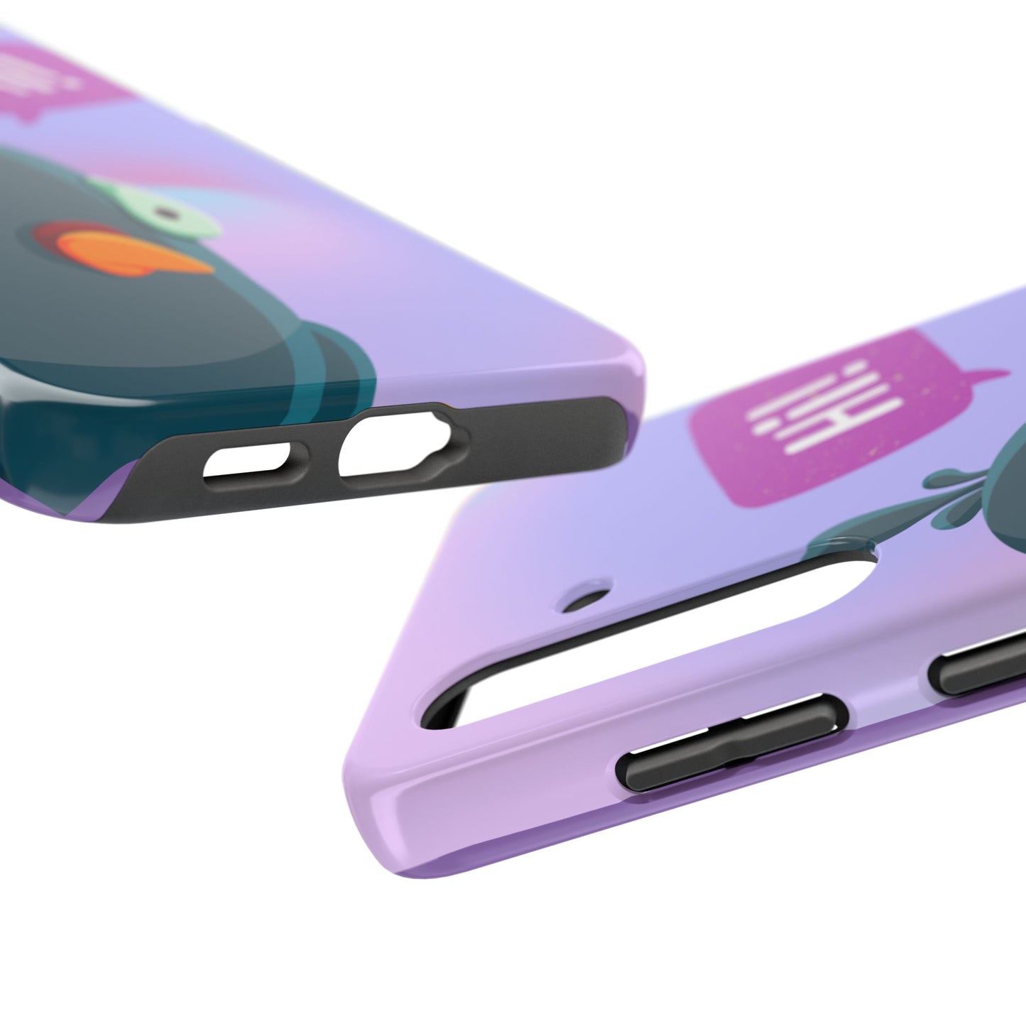 Colorful Cartoon Bird Tough Phone Case - Say Hi!