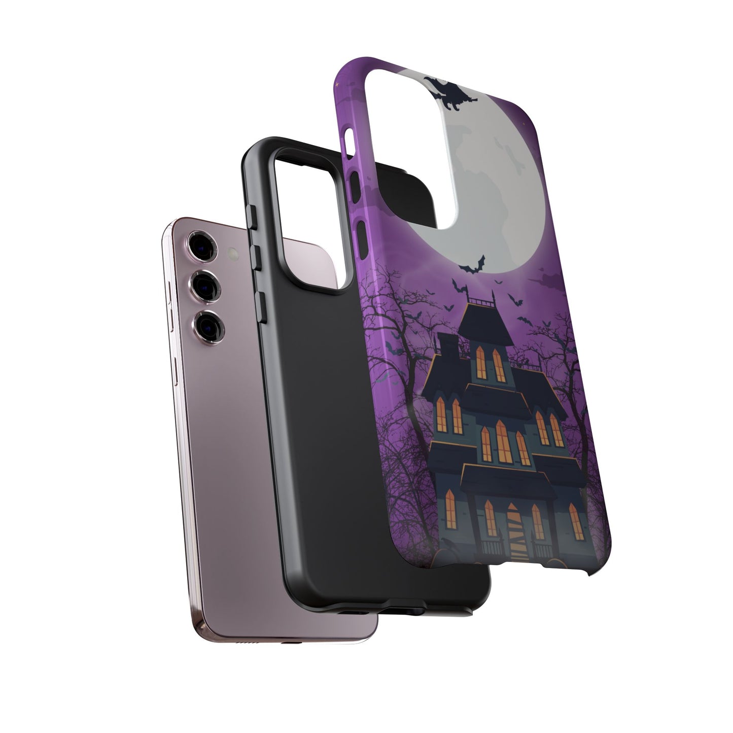 Halloween Haunted, Spooky House, Witchy Vibe Phone Case for Samsung