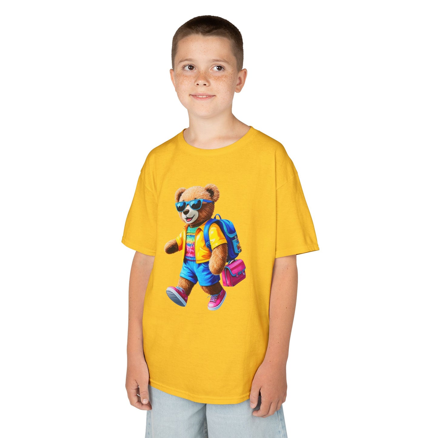 Cool Bear Kids Tee, Kids Cotton T-shirt, Cute Animal Shirt, Back to School Tee, Fun Bear Graphic Tee