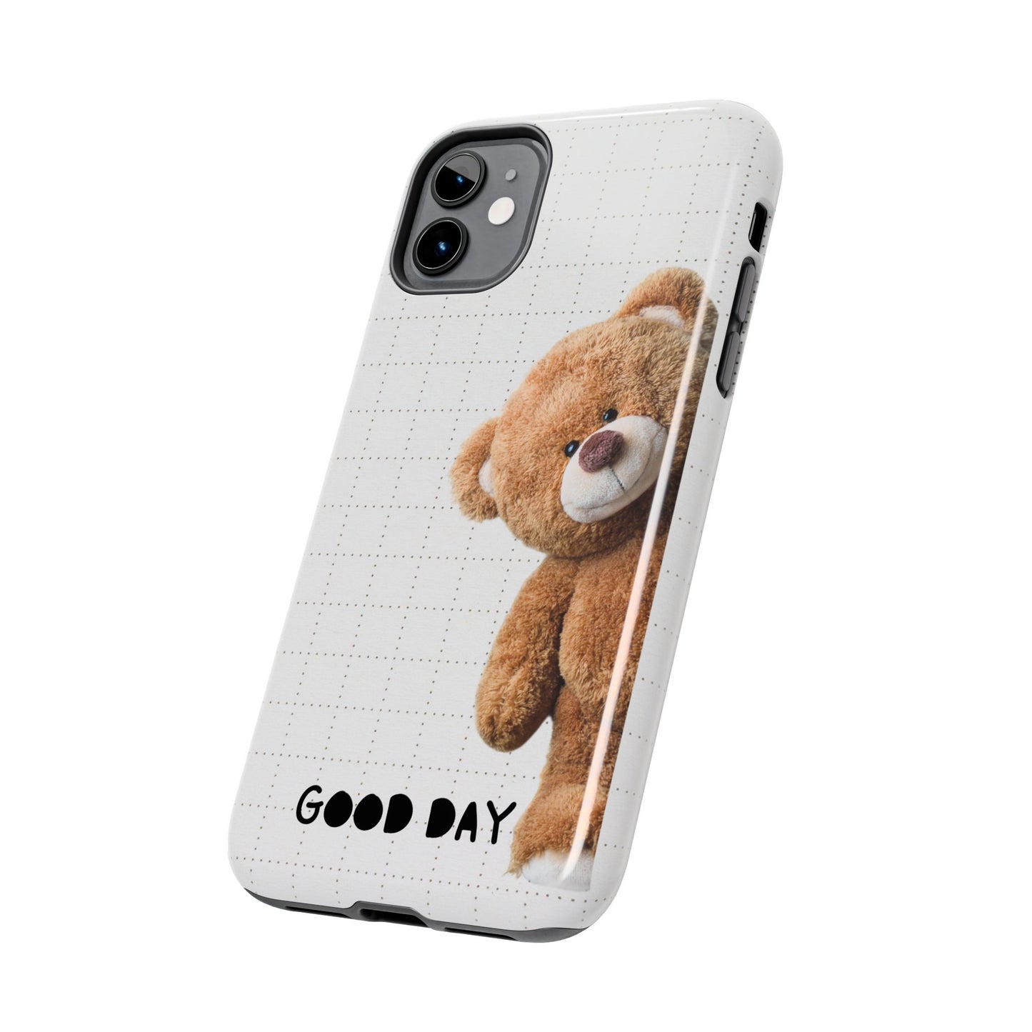 Good Day Teddy Bear Phone Cases, Cute, Gift for Friends, Teddy Bear Lover's Case