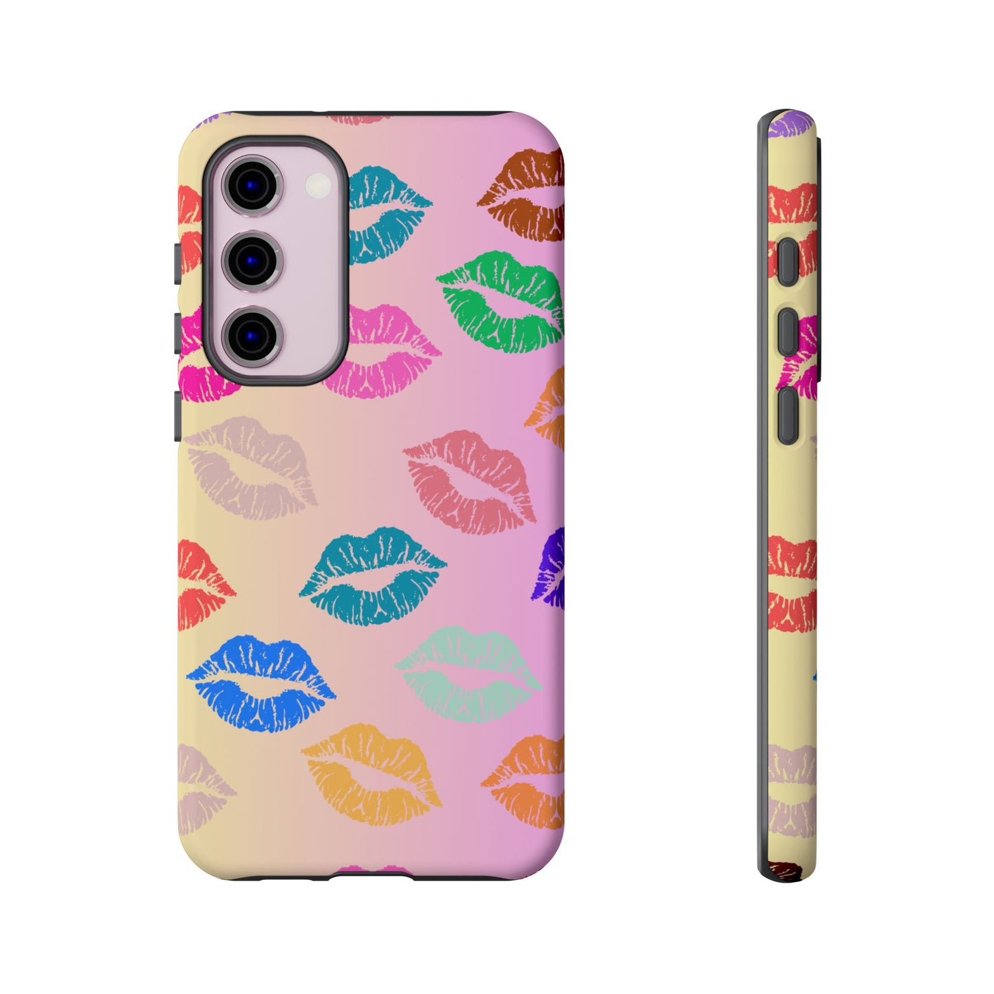 Kiss Print Tough Phone Cases Cute, Durable for Samsung