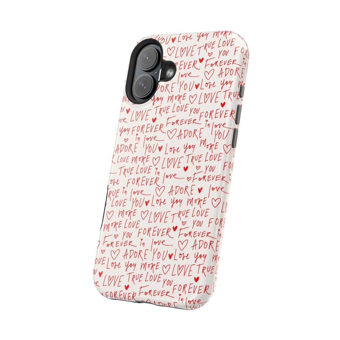 Love Hearts MAGNETIC Tough Case for iPhone, Cute Heart Design, Adore You Case, True Love Protection