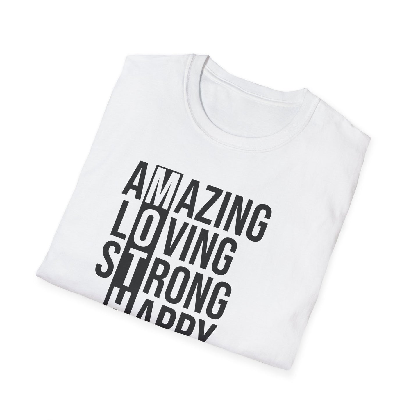 Affirmation T-Shirt - Inspirational Amazing Loving Strong Happy Selfless Graceful-MOTHER