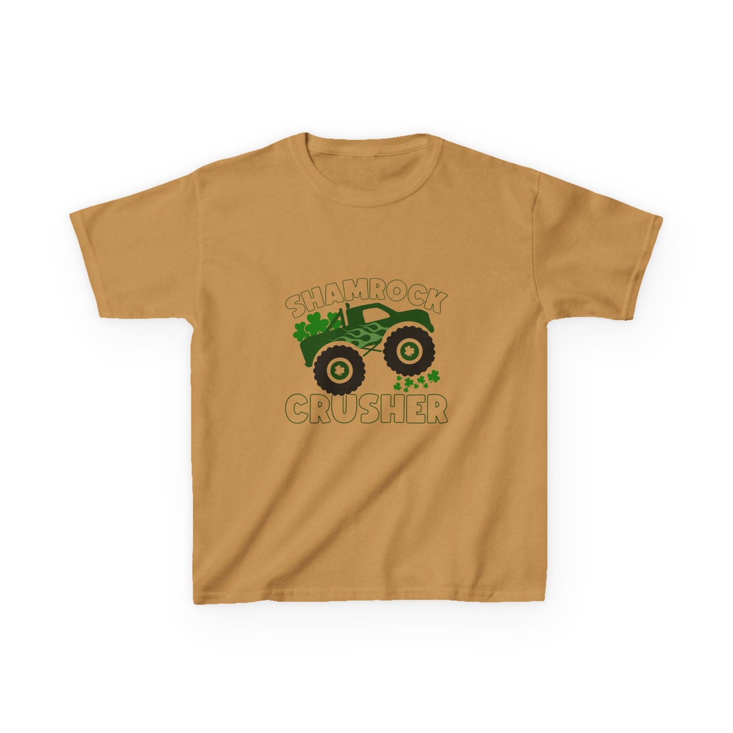 Shamrock Crusher Kids Heavy Cotton Tee - Fun St. Patrick's Day Shirt