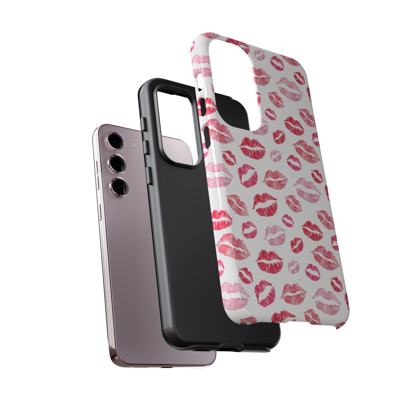 Kiss Pattern Tough Phone Cases, Cute, Unique for Samsung