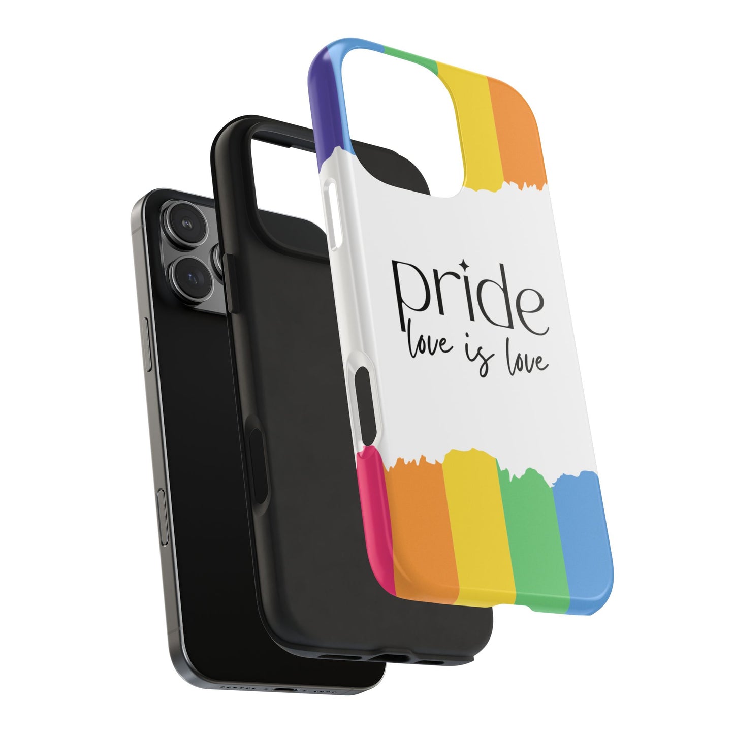 Pride - Love is Love, LGBTQ+, Rainbow Tough Phone Case