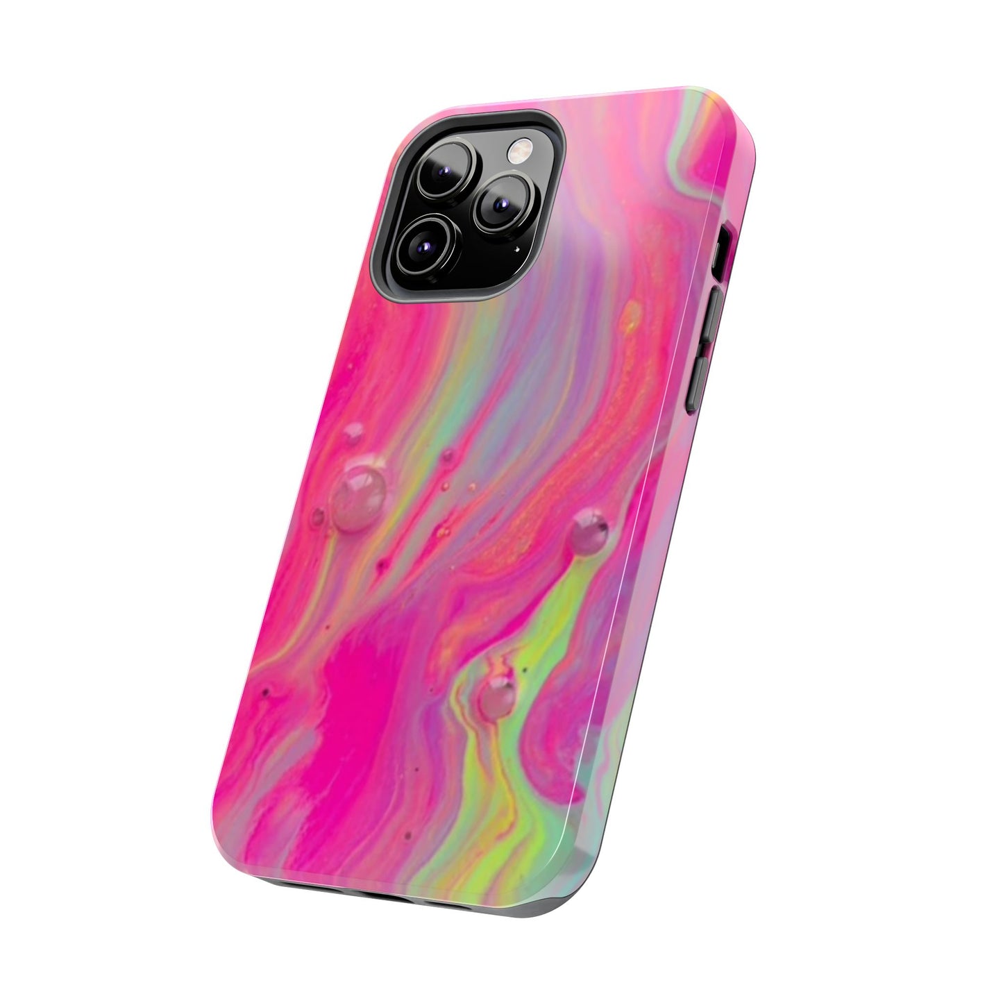 Colorful Swirl Futuristic Tough Phone Case, Stylish Durable Cover for Iphone