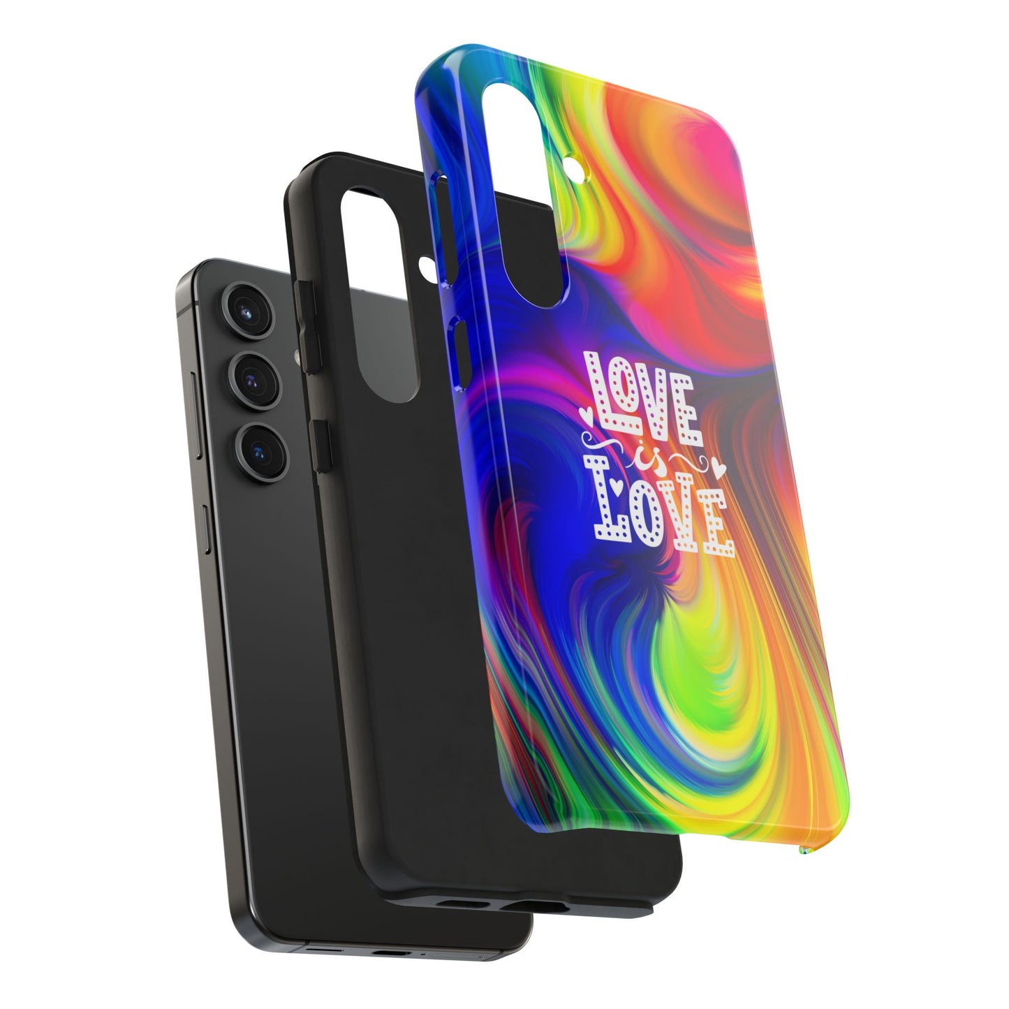 LOVE IS LOVE Colorful Love, Pride Tough Phone Case