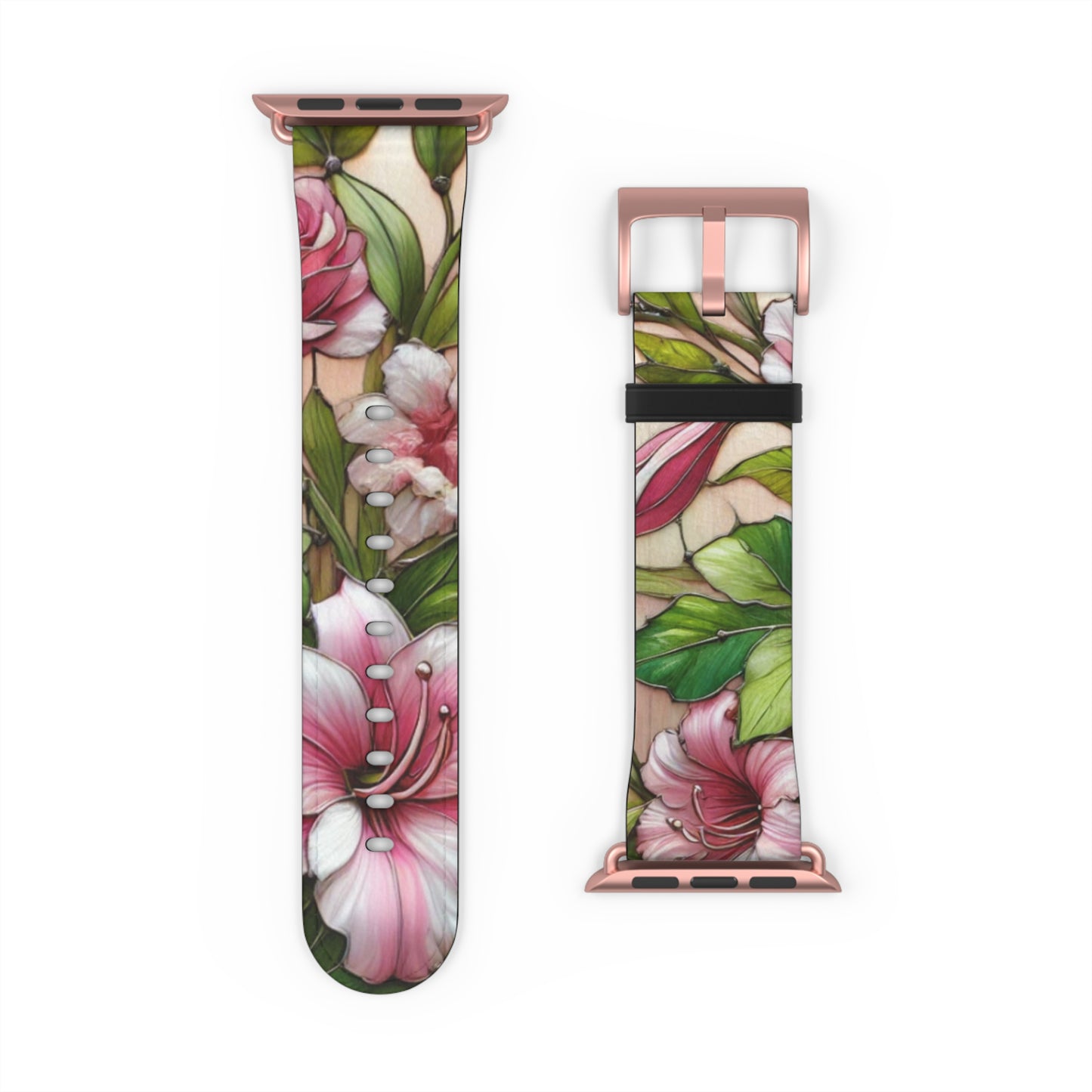 Floral Watch Band - Vibrant Bloom Design for Smartwatches