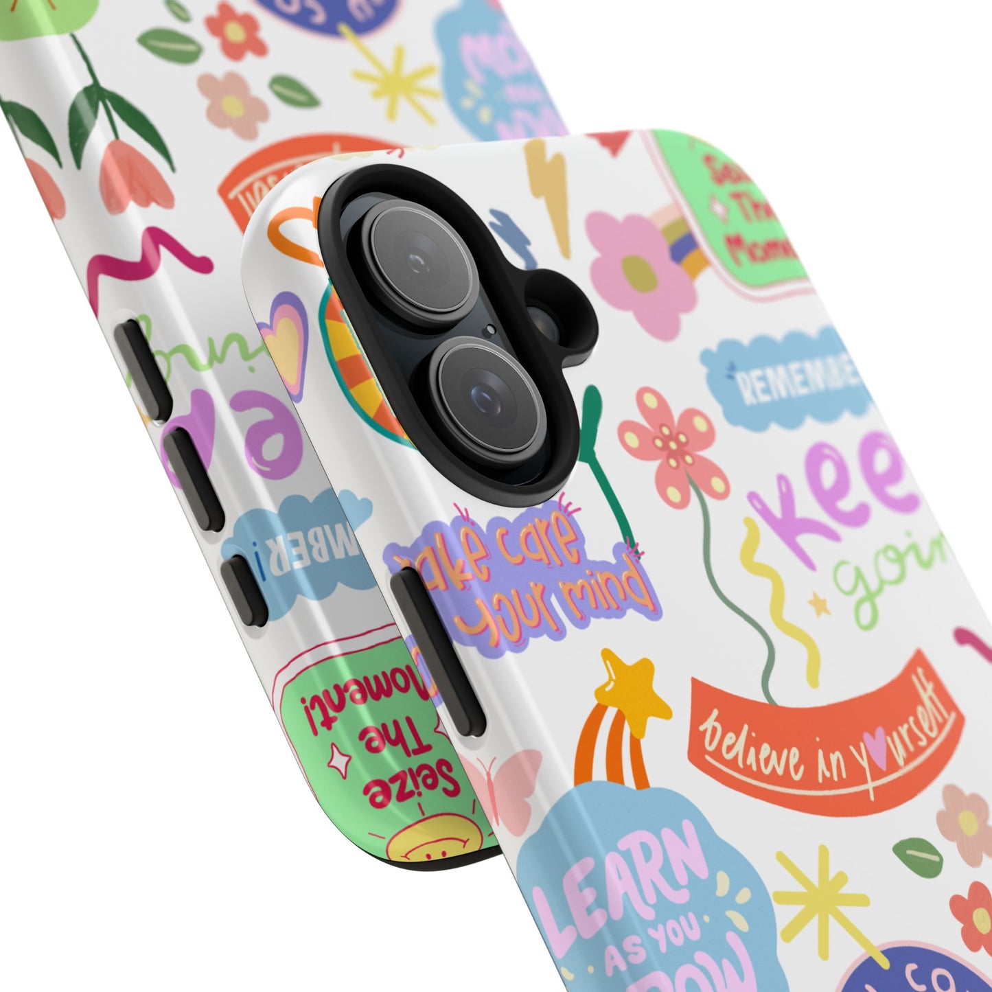 Inspirational, Motivational Phone Case, Cute Floral, Confidence Case, Gift for Her, Positive Vibes