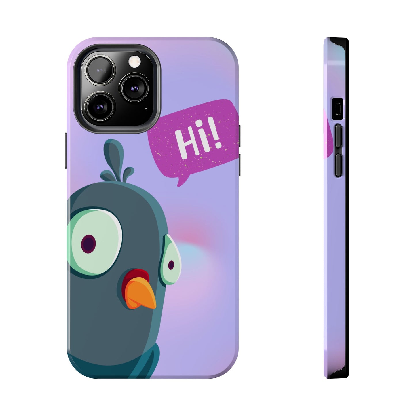 Colorful Cartoon Bird Tough Phone Case - Say Hi!