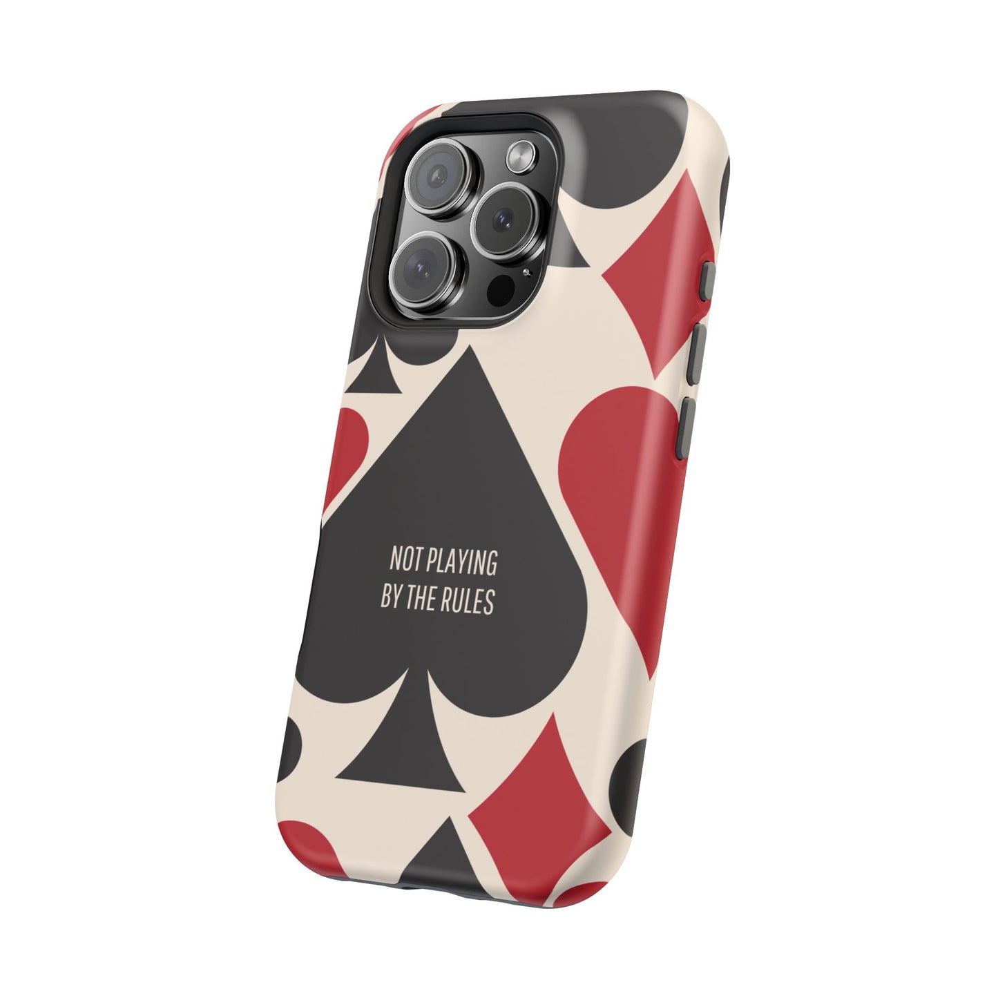 Bold Playing Card Tough Phone Case - Not Playing by the Rules for Iphone