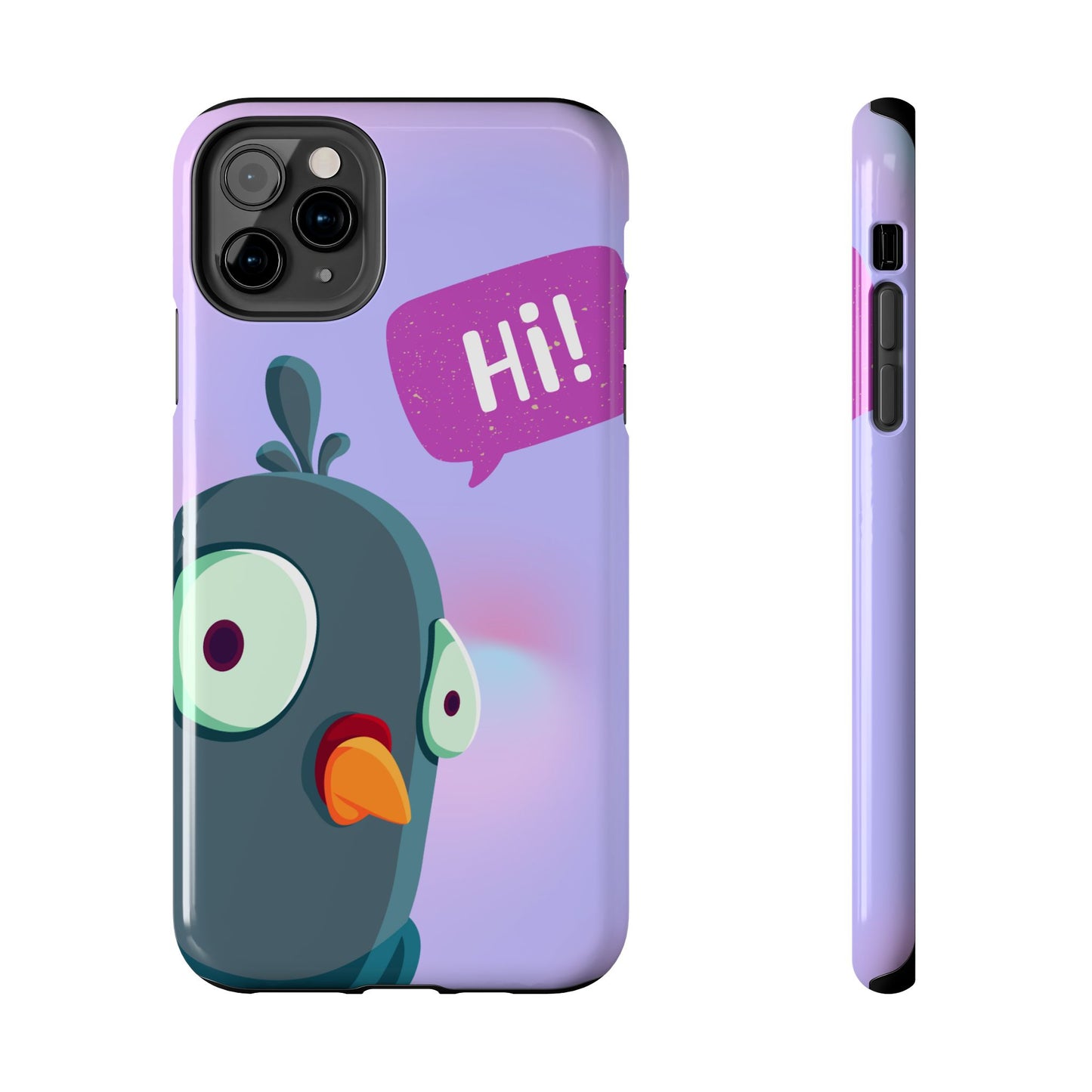 Colorful Cartoon Bird Tough Phone Case - Say Hi!