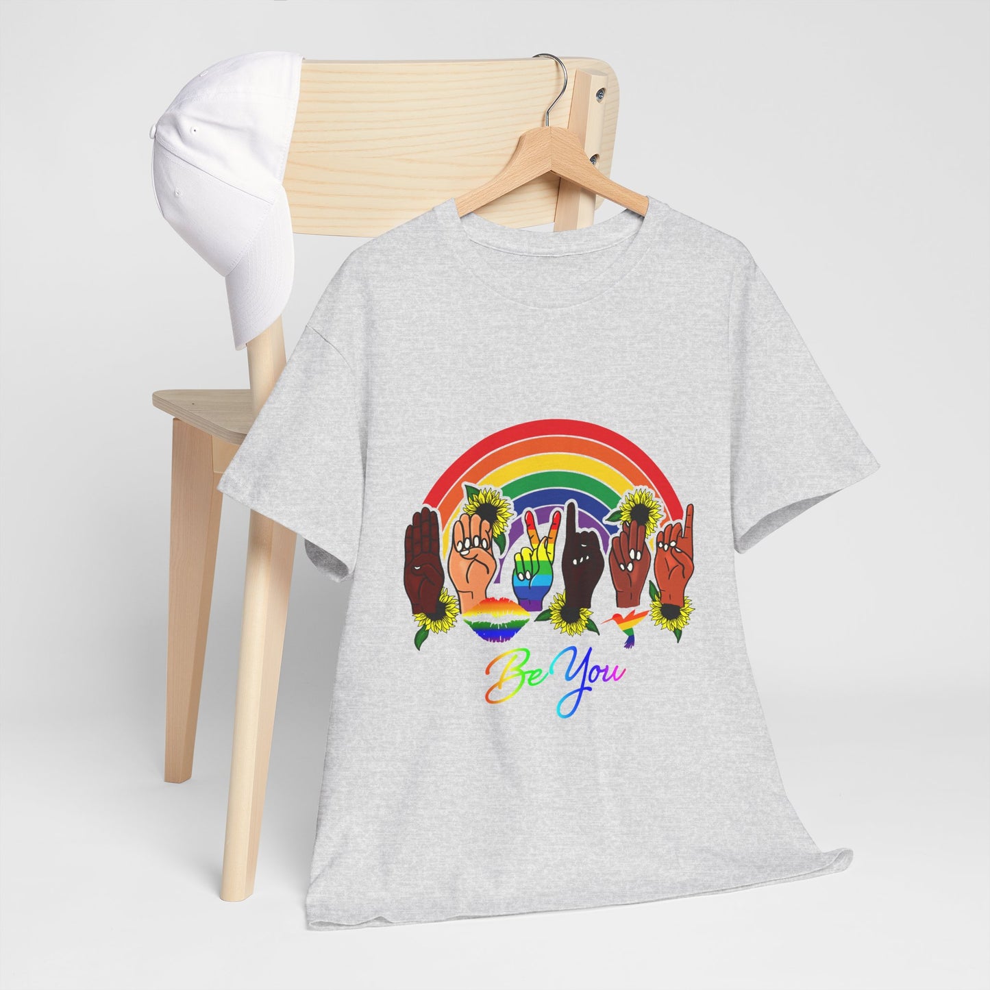 Be You Rainbow Hands Unisex Cotton Tee